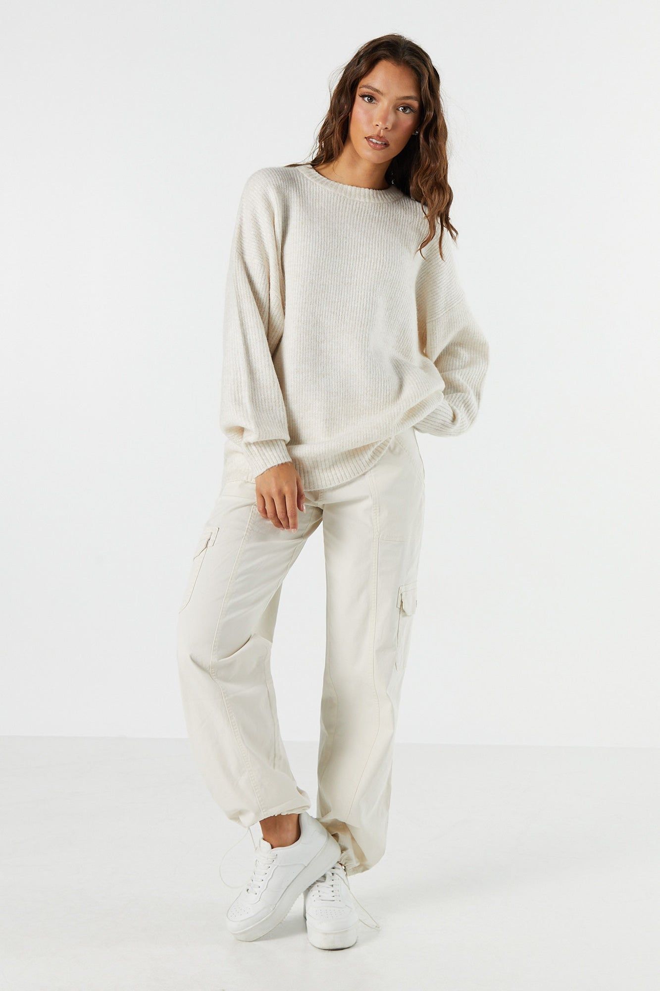 Solid Knit Crewneck Sweater sold by Urban Planet product image thumbnail 15