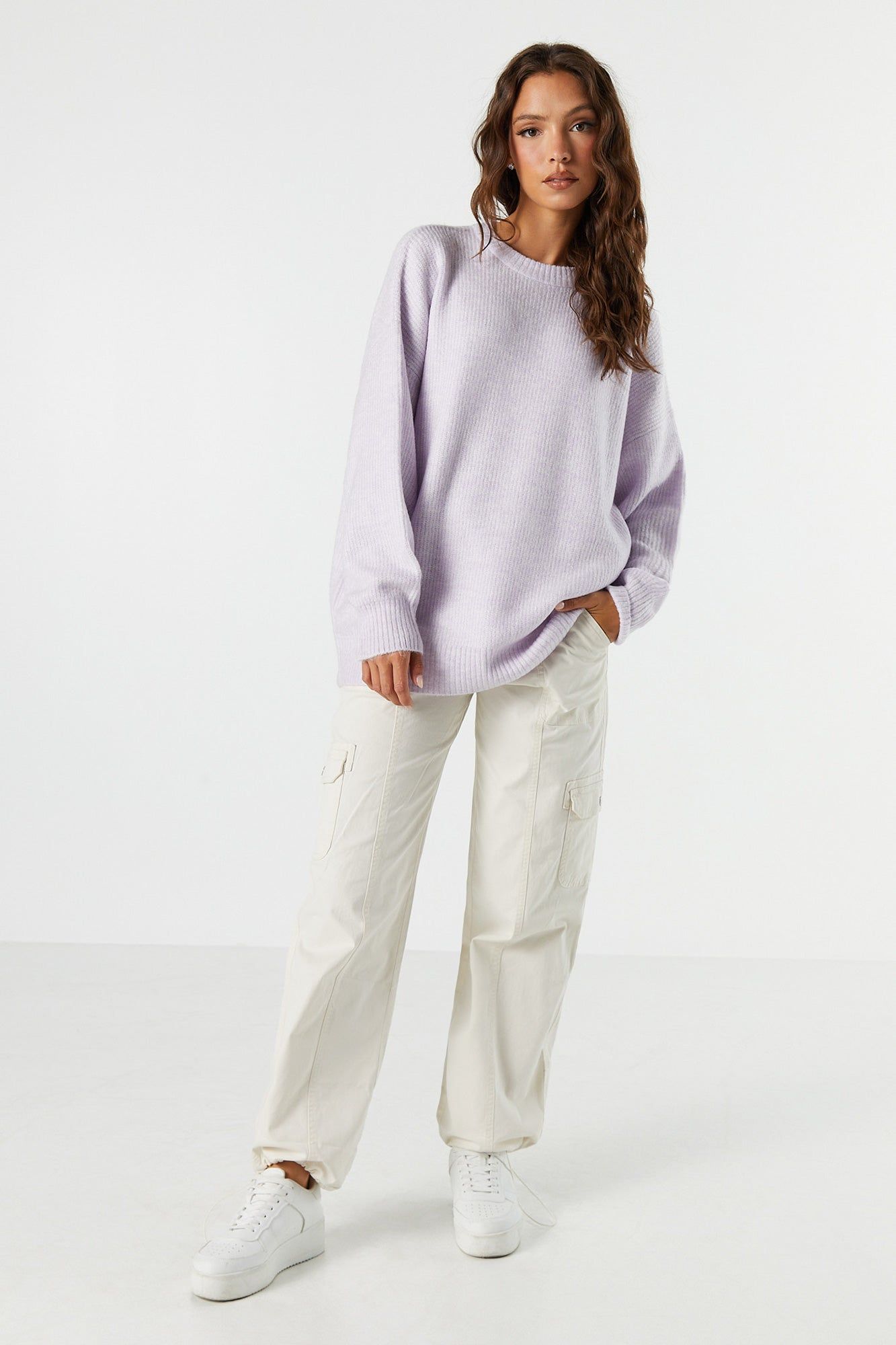 Solid Knit Crewneck Sweater sold by Urban Planet product image thumbnail 18