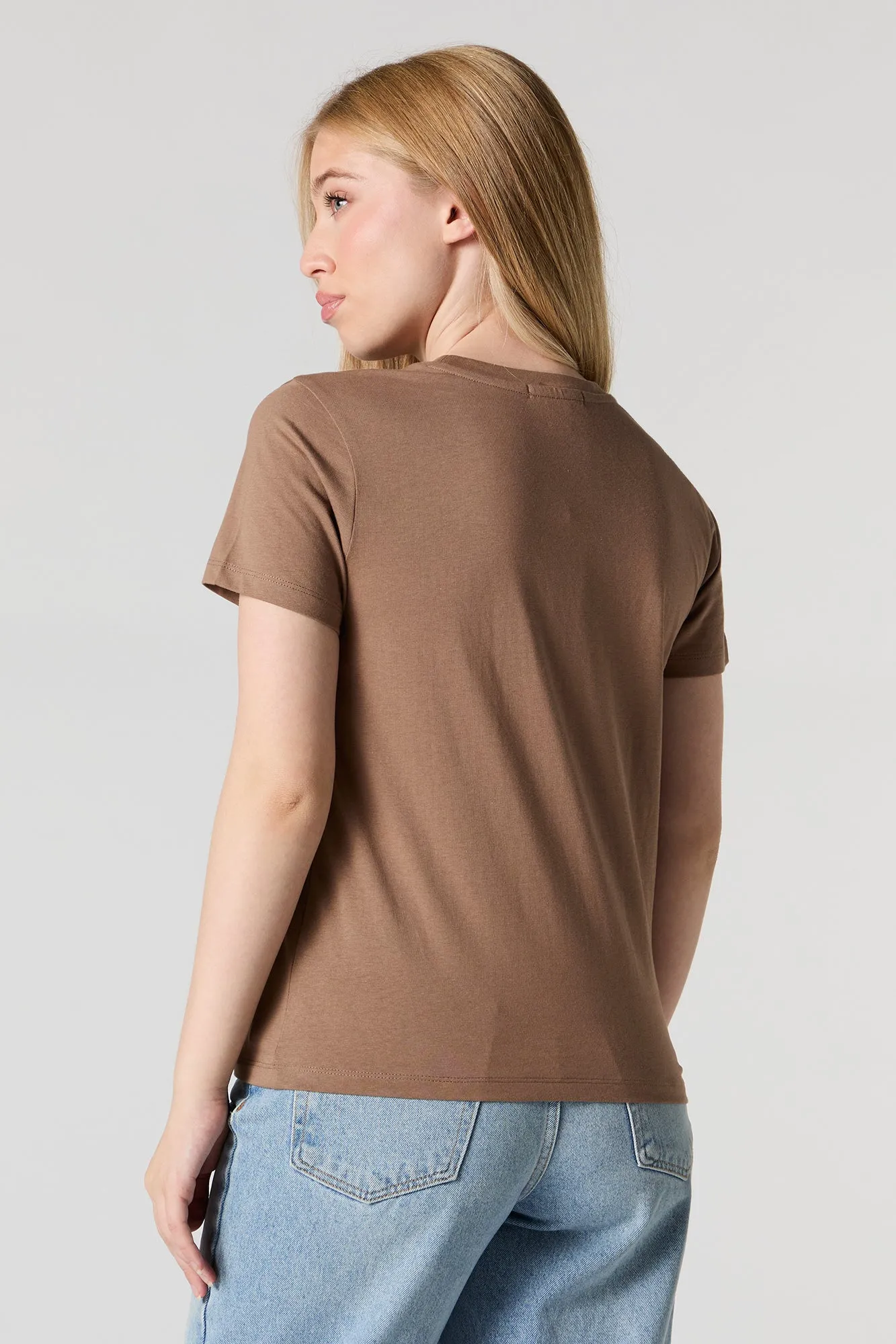 Wild Spirit Embroidered Boyfriend T-Shirt sold by Urban Planet product image thumbnail 2