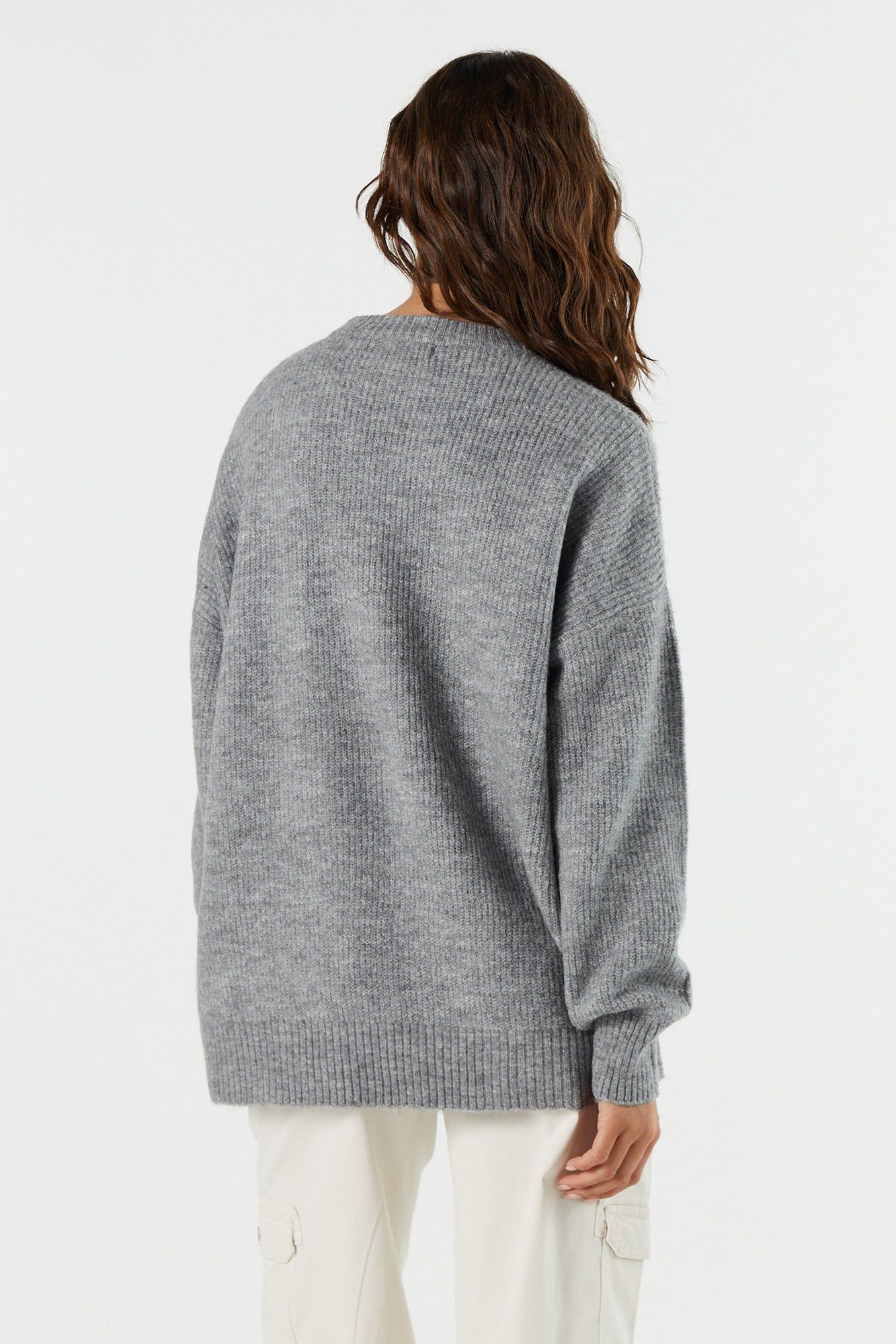 Solid Knit Crewneck Sweater sold by Urban Planet product image thumbnail 8