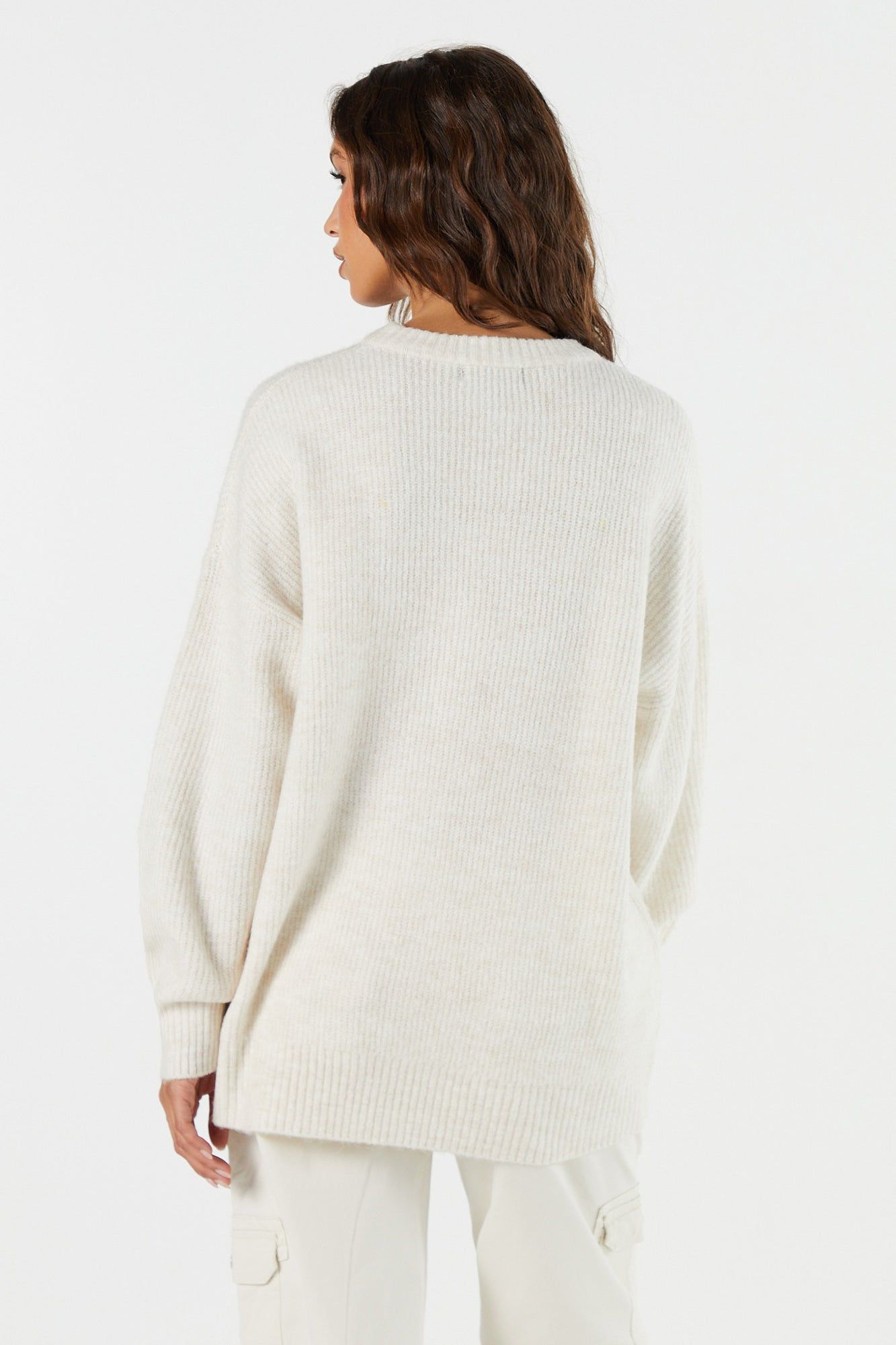 Solid Knit Crewneck Sweater sold by Urban Planet product image thumbnail 14