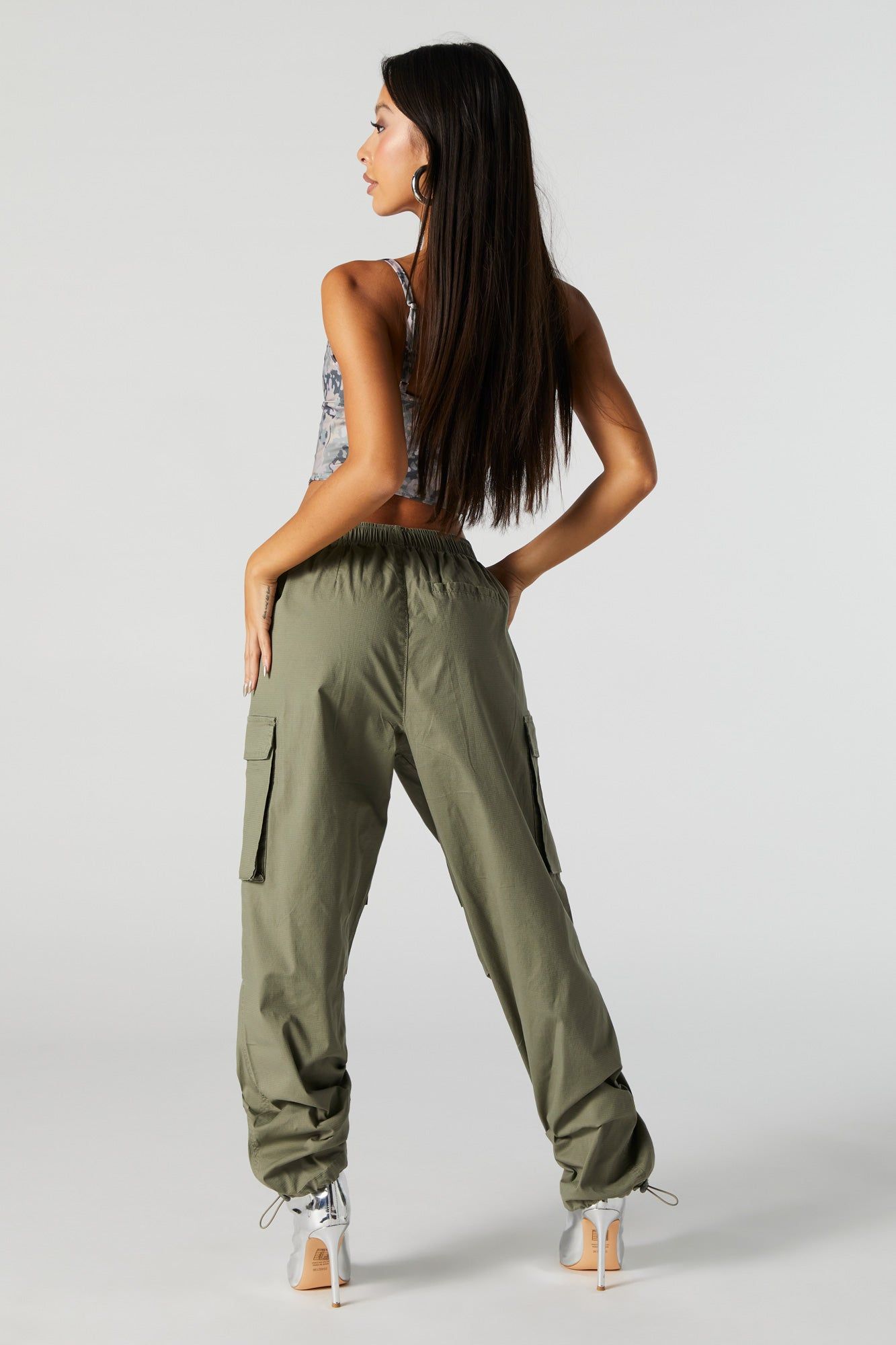 Jogger cargo avec taille coulissante à barillet sold by Urban Planet product image thumbnail 3