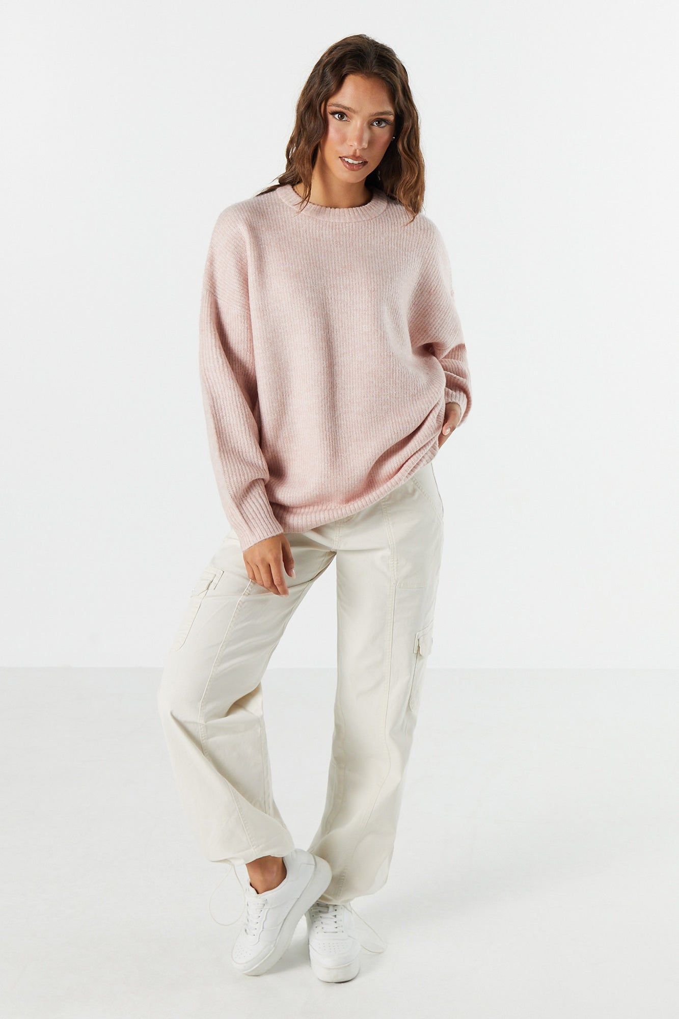 Solid Knit Crewneck Sweater sold by Urban Planet product image thumbnail 24