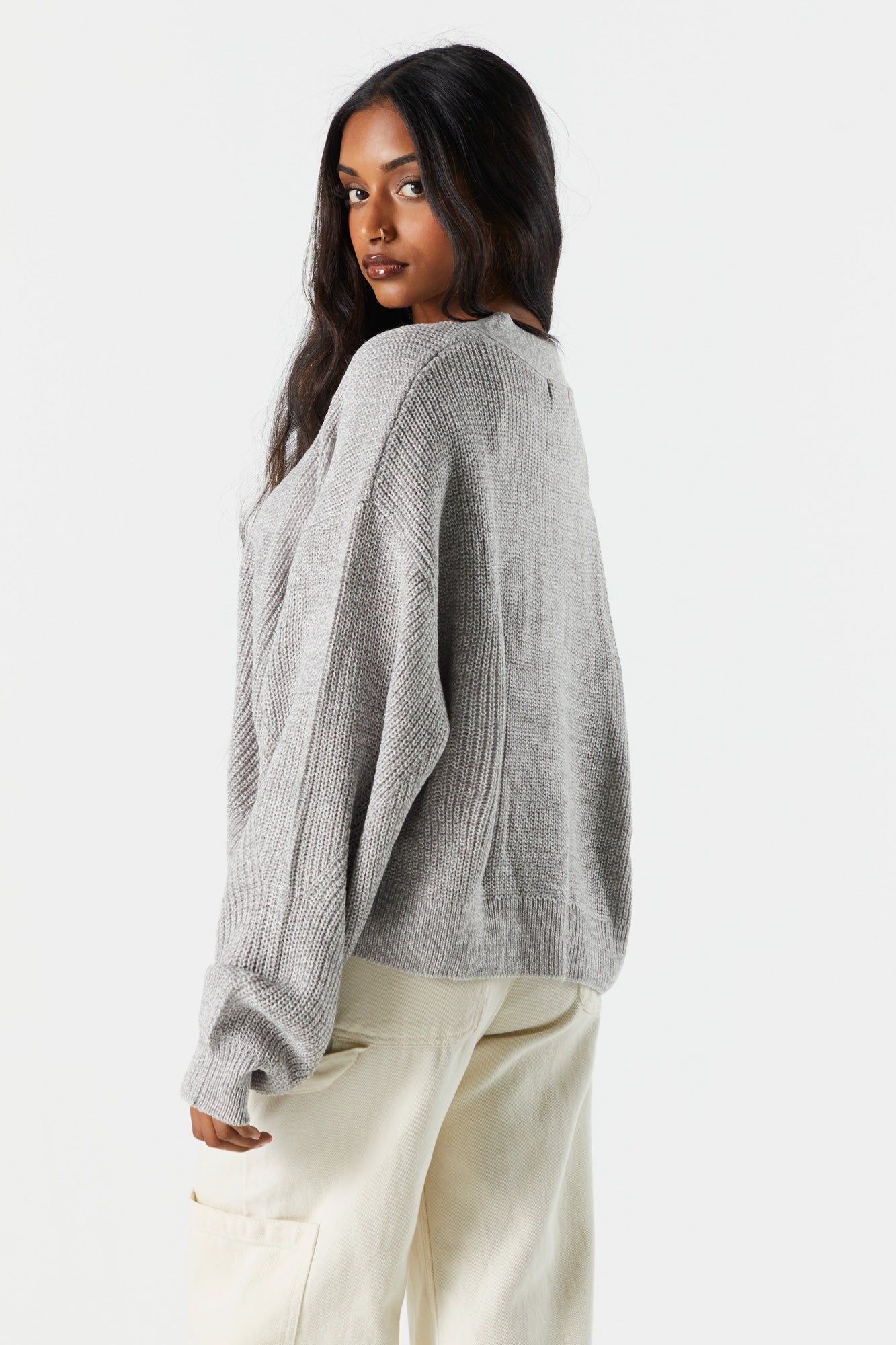 Cardigan court ouvert en tricot sold by Urban Planet product image thumbnail 2