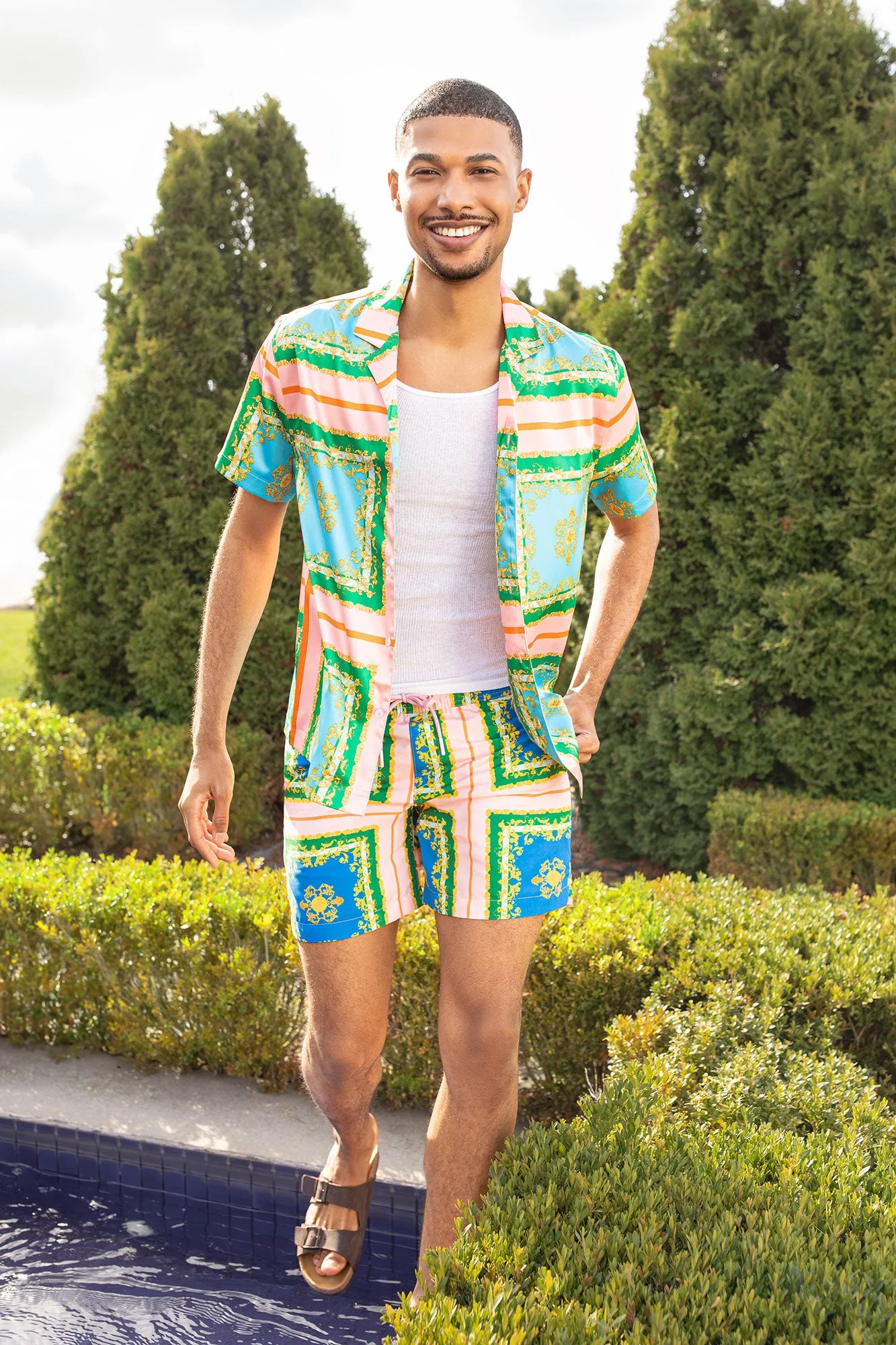 Versailles Print Board Short sold by Urban Planet