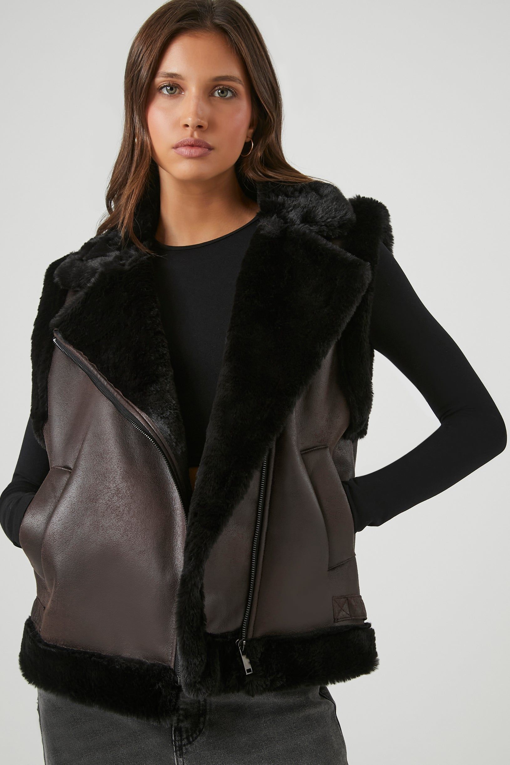 Faux Fur and Suede Vest sold by Urban Planet product image thumbnail 5