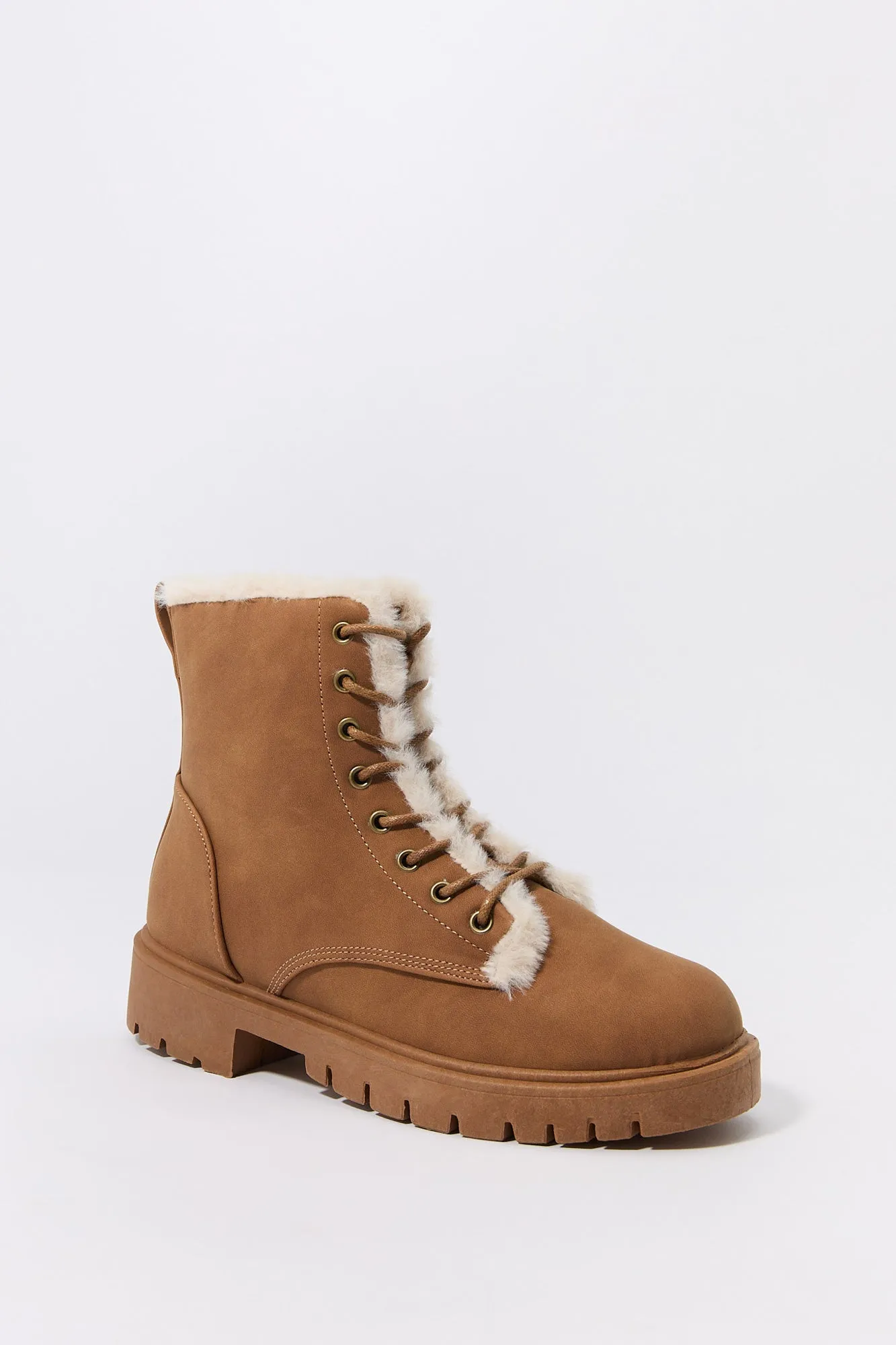 Faux Fur Lined Lace Up Boot sold by Urban Planet product image thumbnail 3