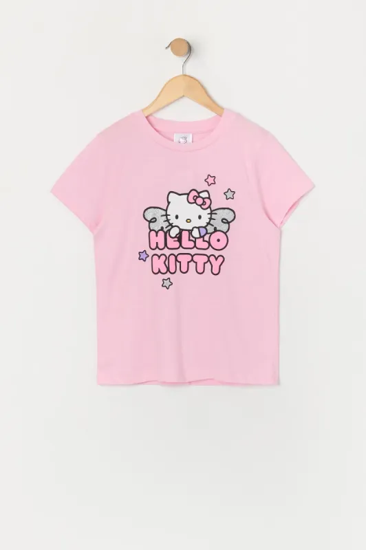 Girls Hello Kitty Angel Graphic T-Shirt sold by Urban Planet