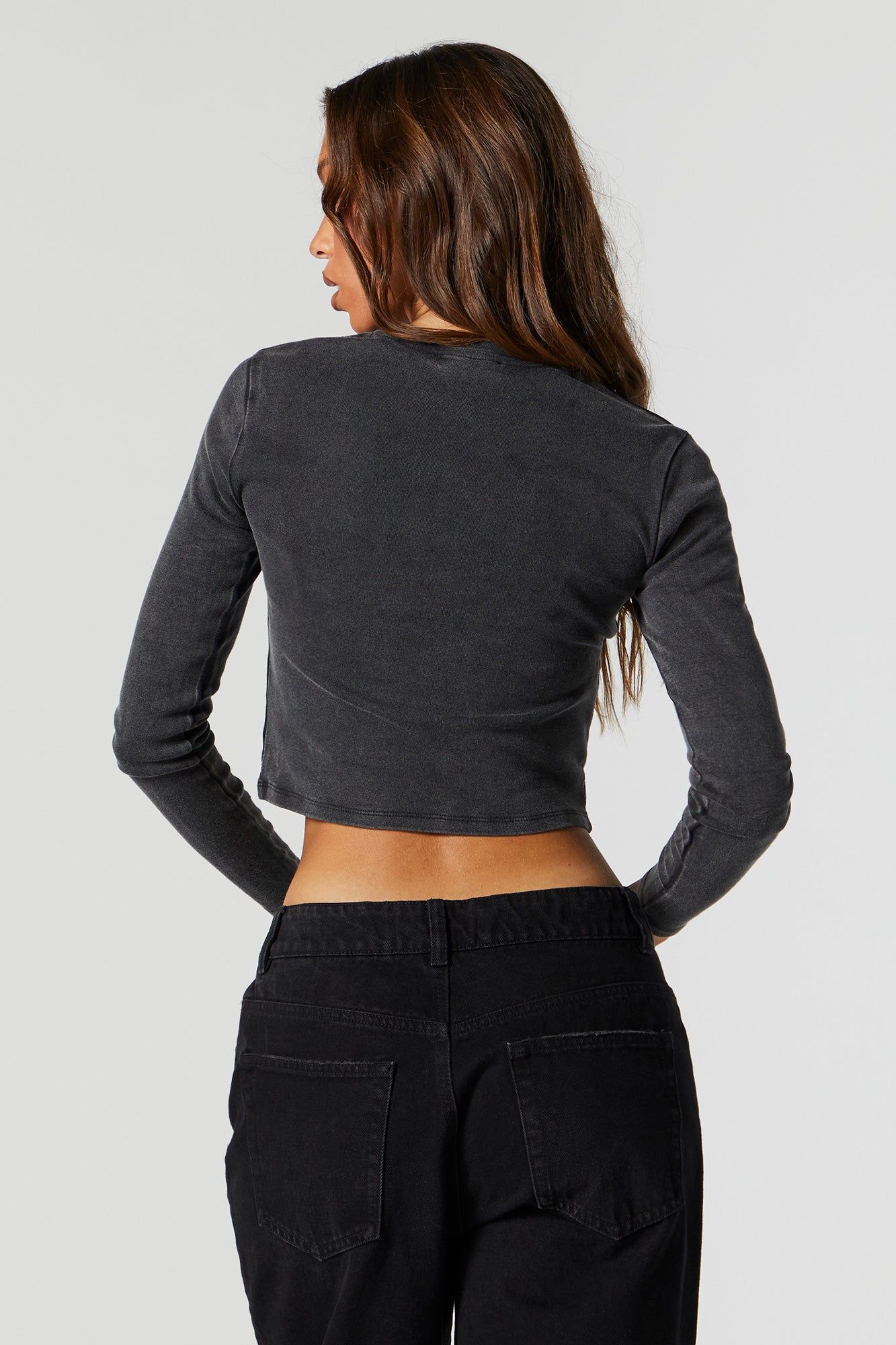 Haut court à manches longues avec imprimé Brooklyn sold by Urban Planet product image thumbnail 3