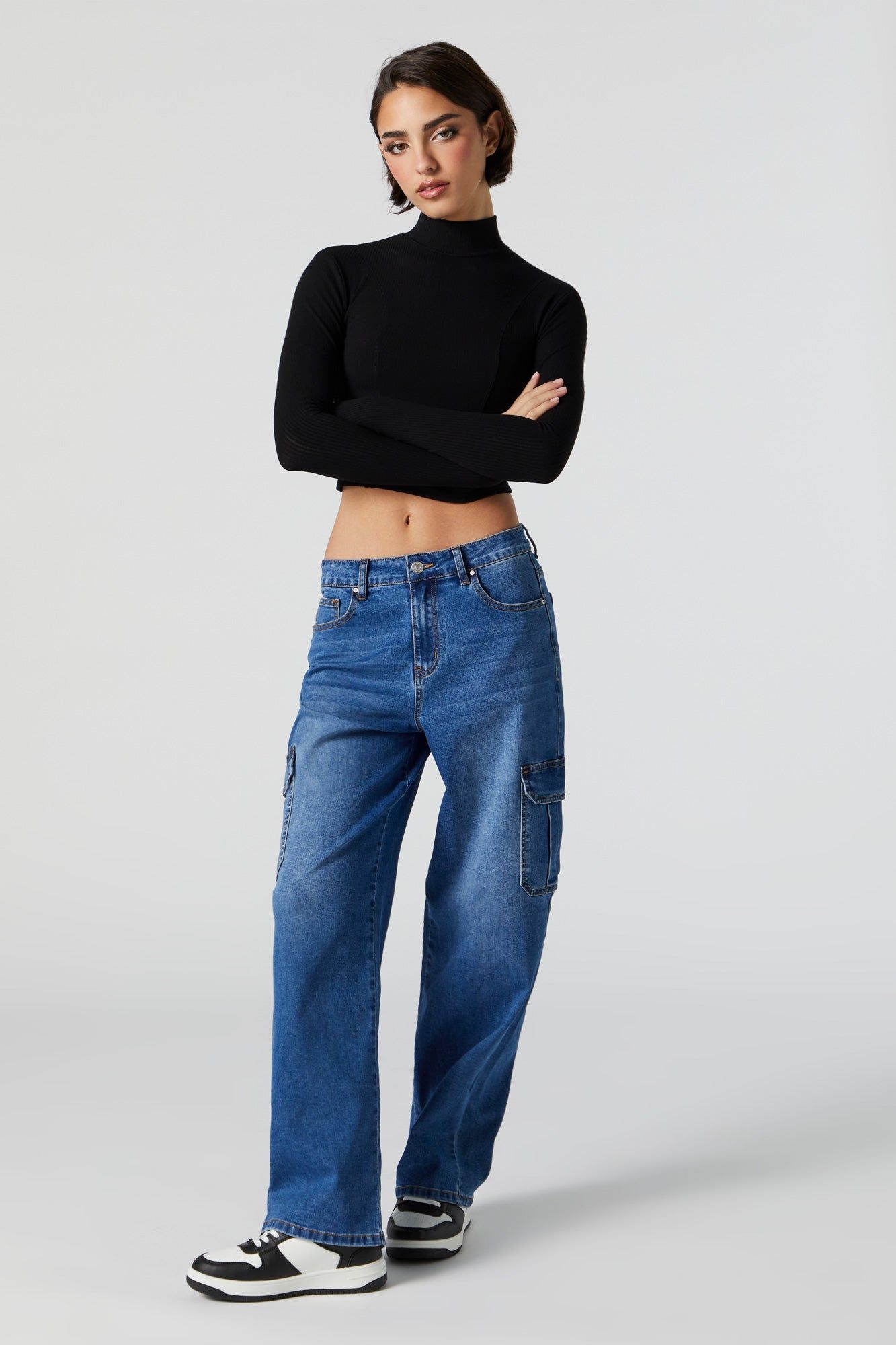 Dark Wash Cargo Jean sold by Urban Planet product image thumbnail 5