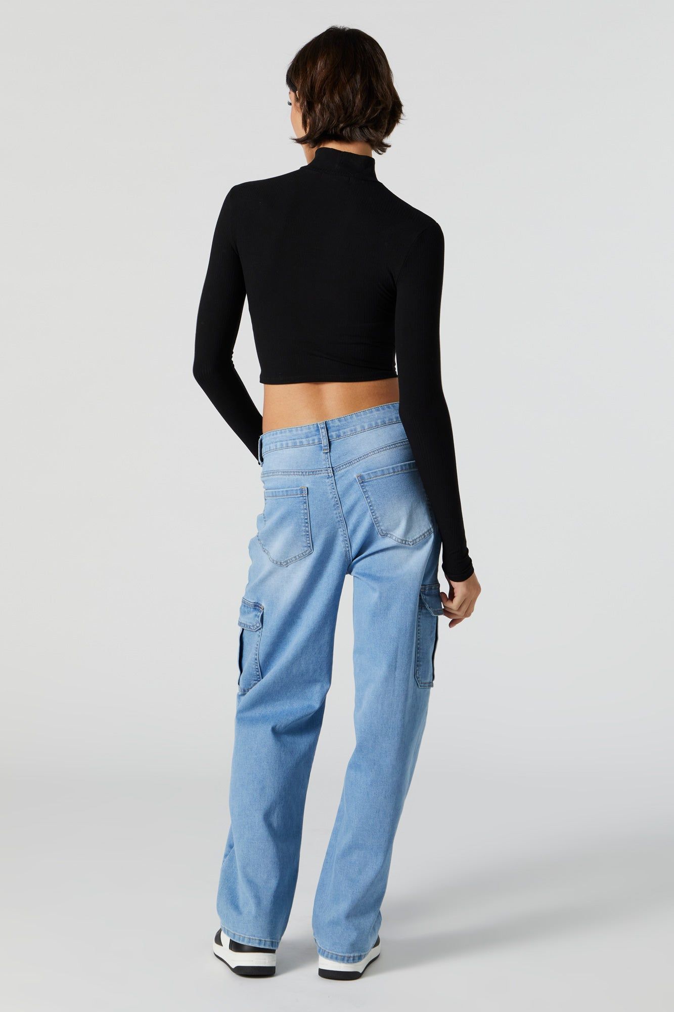 Dark Wash Cargo Jean sold by Urban Planet product image thumbnail 4