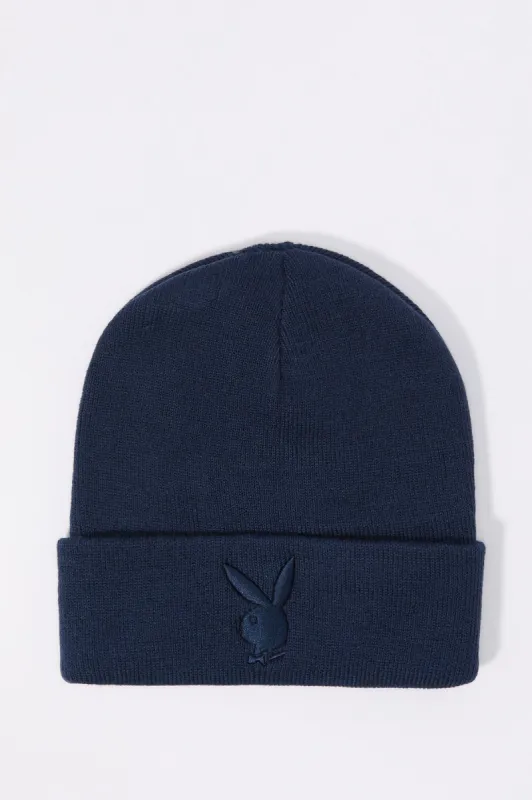 Playboy Embroidered Ribbed Knit Beanie sold by Urban Planet