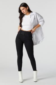 Ibiza Black Wash Push Up Jean sold by Urban Planet
