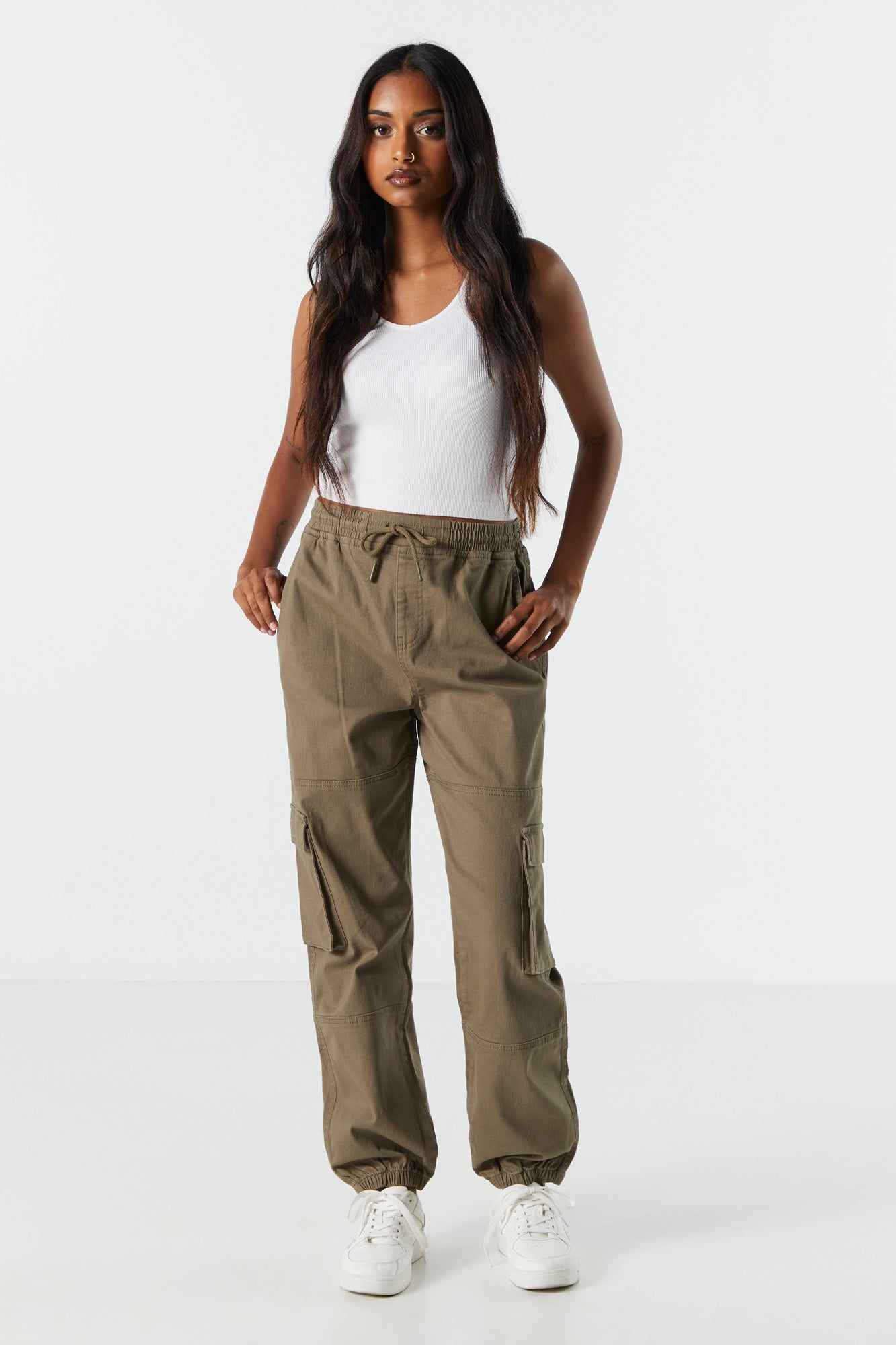 Pantalon de jogging cargo à taille coulissante sold by Urban Planet product image thumbnail 4
