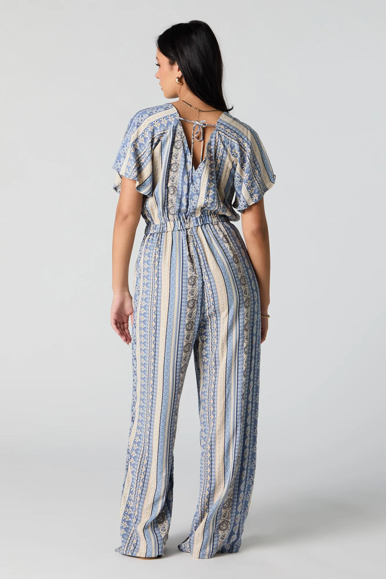 Justaucorps à surplis rayé avec ceinture et motif cachemire sold by Urban Planet product image thumbnail 3