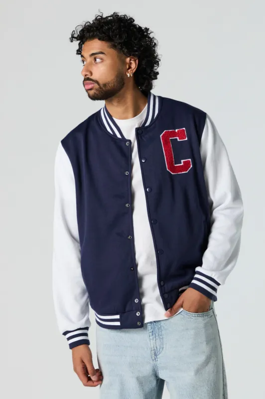 C Chenille Embroidered Varsity Jacket sold by Urban Planet