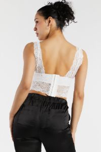 Lace V-Neck Bralette sold by Urban Planet