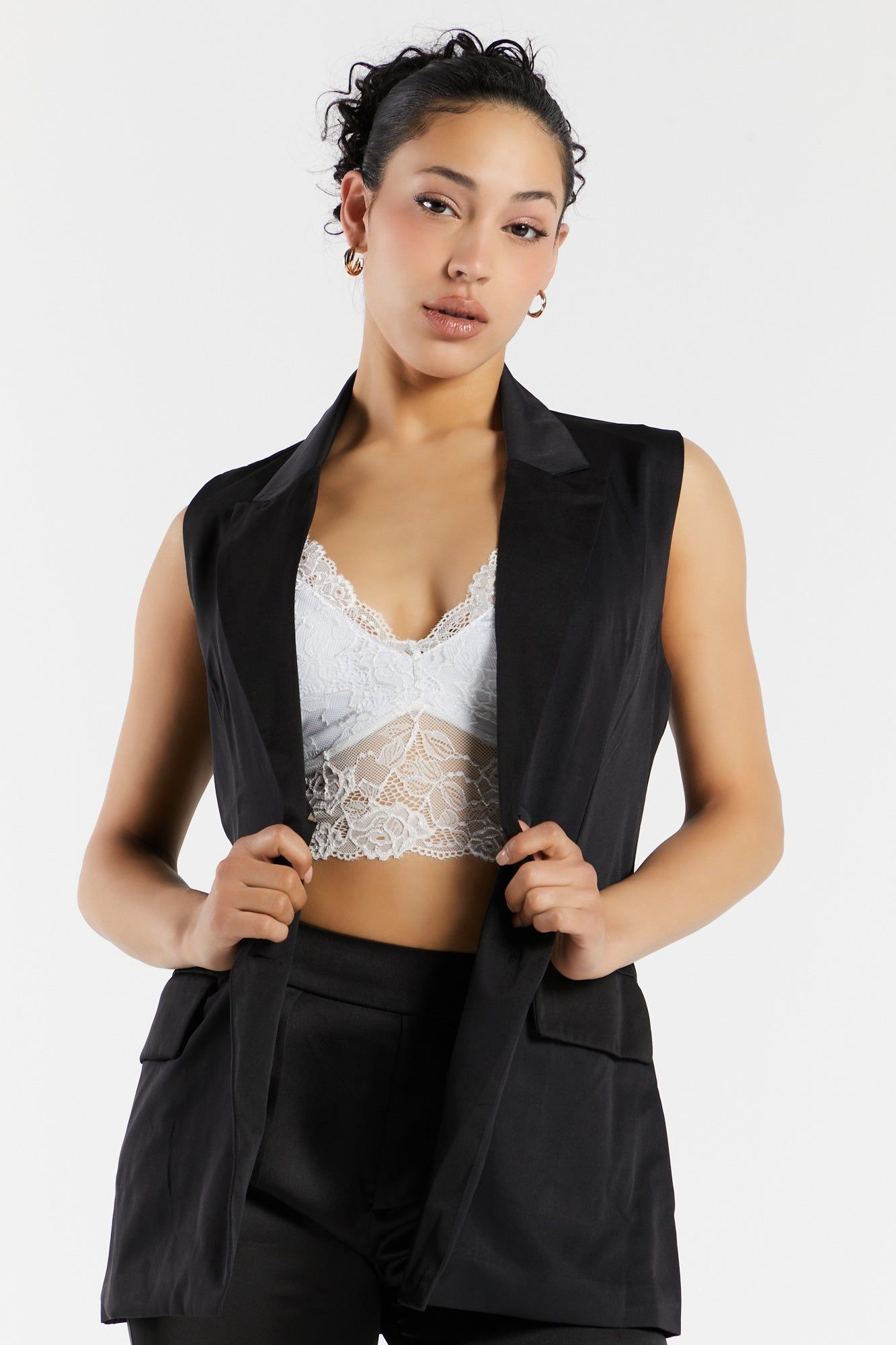 Lace V-Neck Bralette sold by Urban Planet