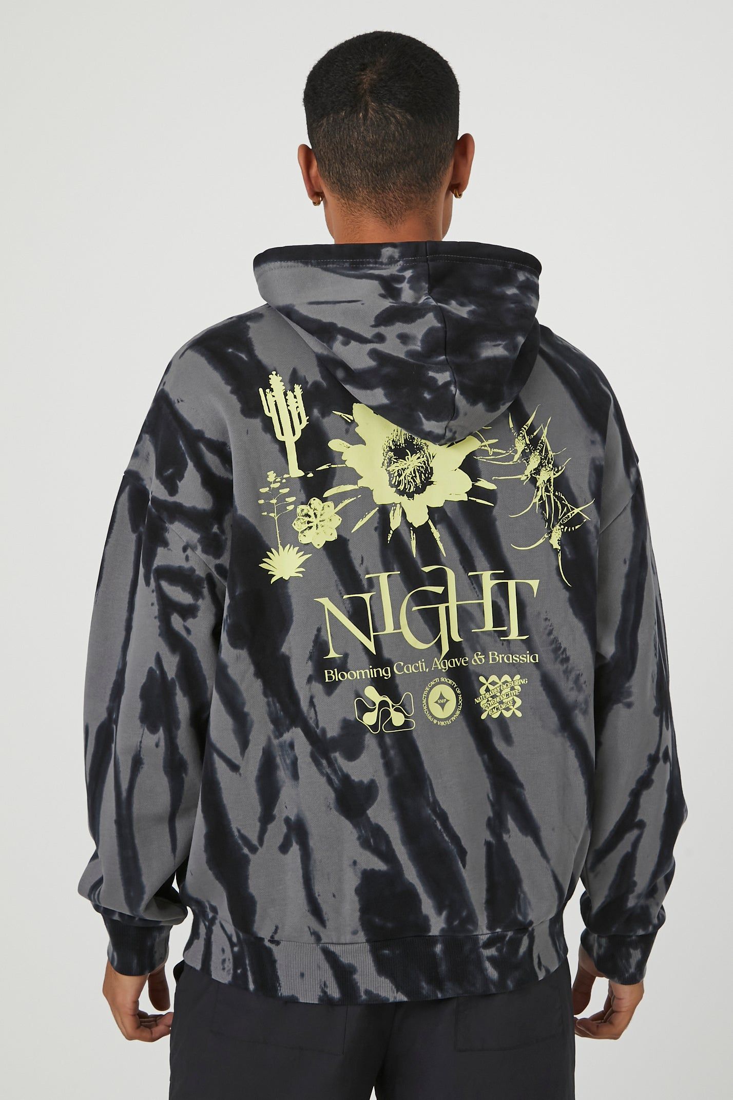 Tie-Dye Cacti Graphic Hoodie sold by Urban Planet product image thumbnail 3