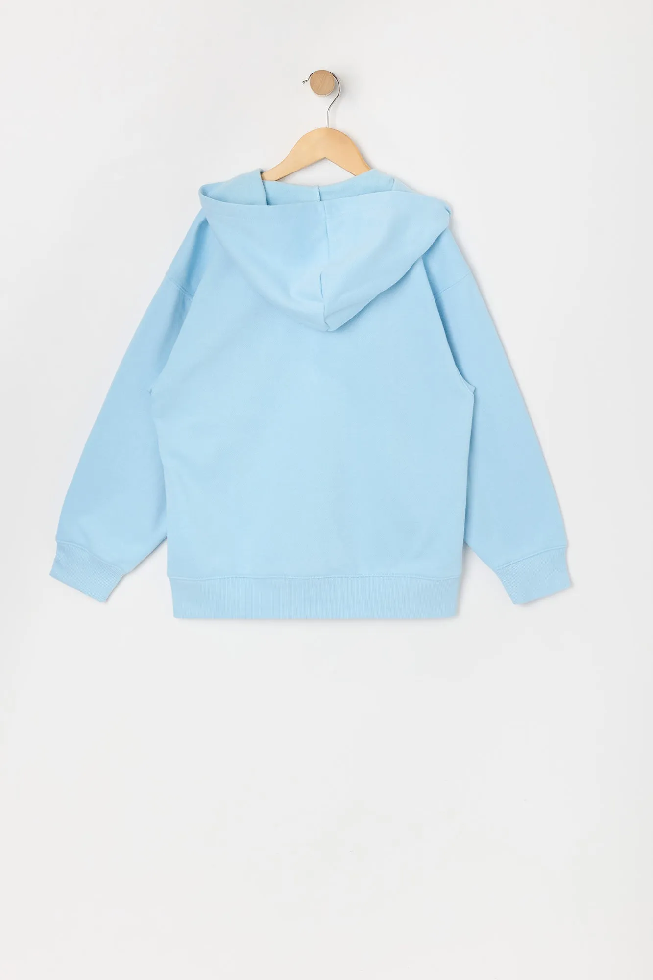 Girls Brooklyn Embroidered Zip-Up Fleece Hoodie sold by Urban Planet product image thumbnail 2