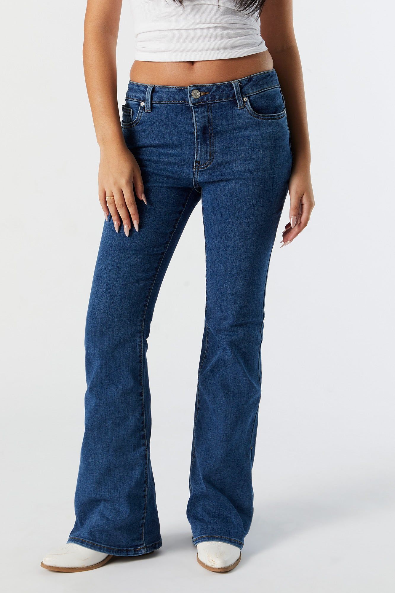 Austin Dark Wash Flare Jean sold by Urban Planet product image thumbnail 3