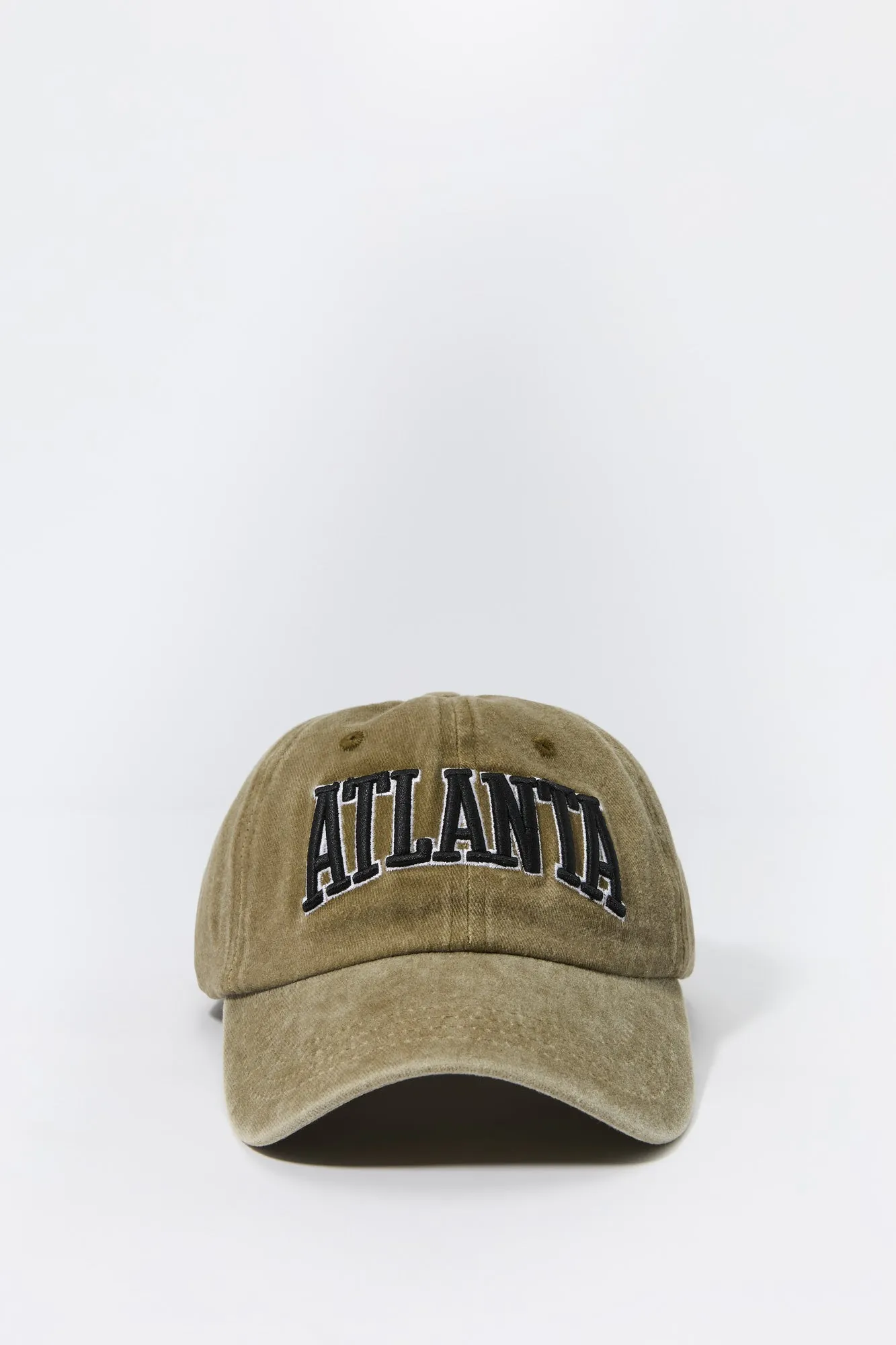 Atlanta Embroidered Washed Baseball Hat sold by Urban Planet