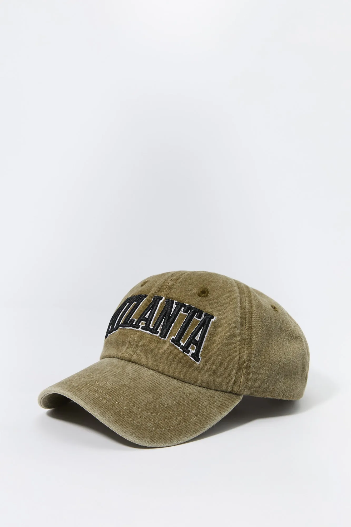 Atlanta Embroidered Washed Baseball Hat sold by Urban Planet product image thumbnail 2