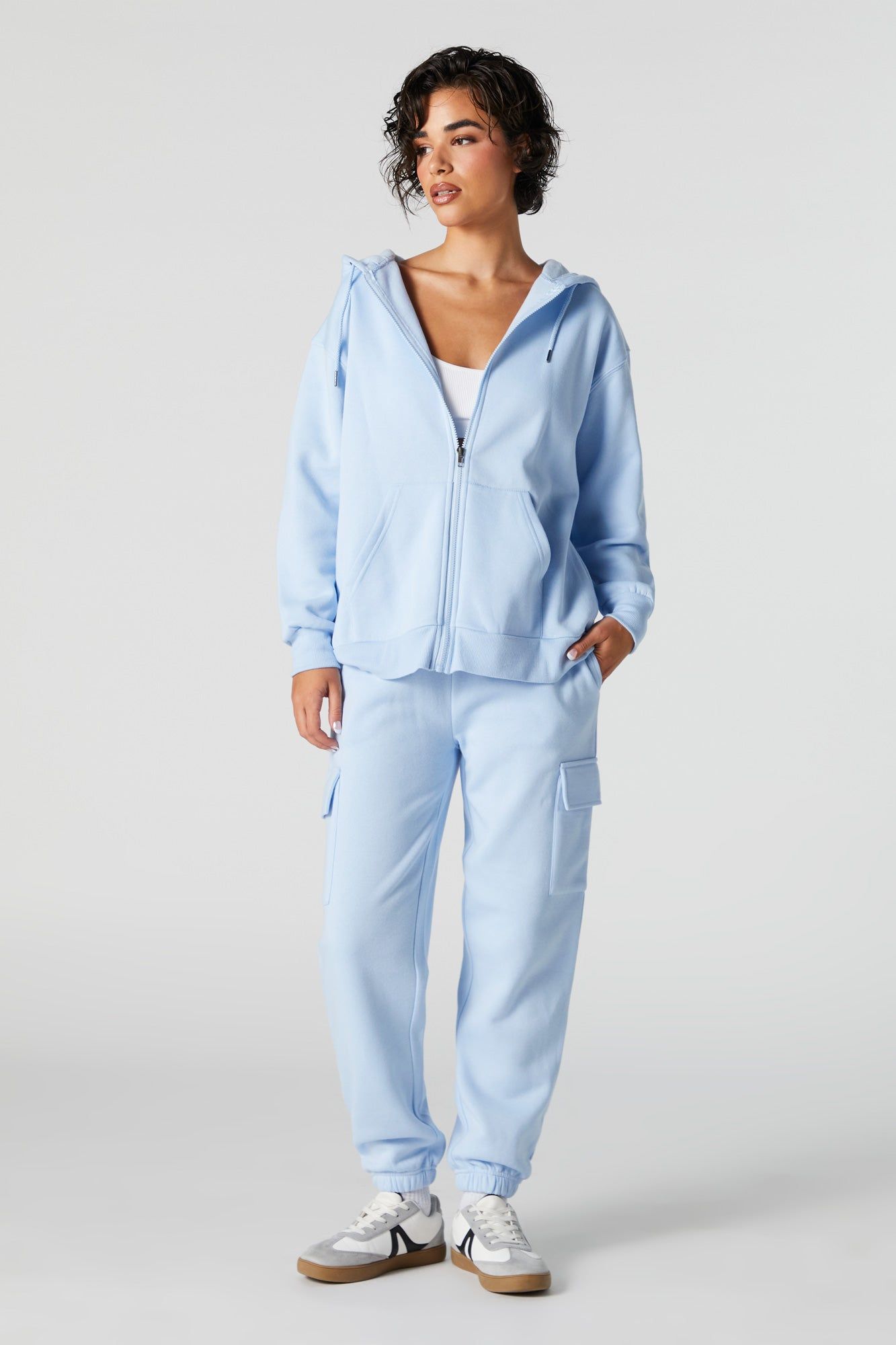 Oversized Zip Up Hoodie sold by Urban Planet product image thumbnail 3