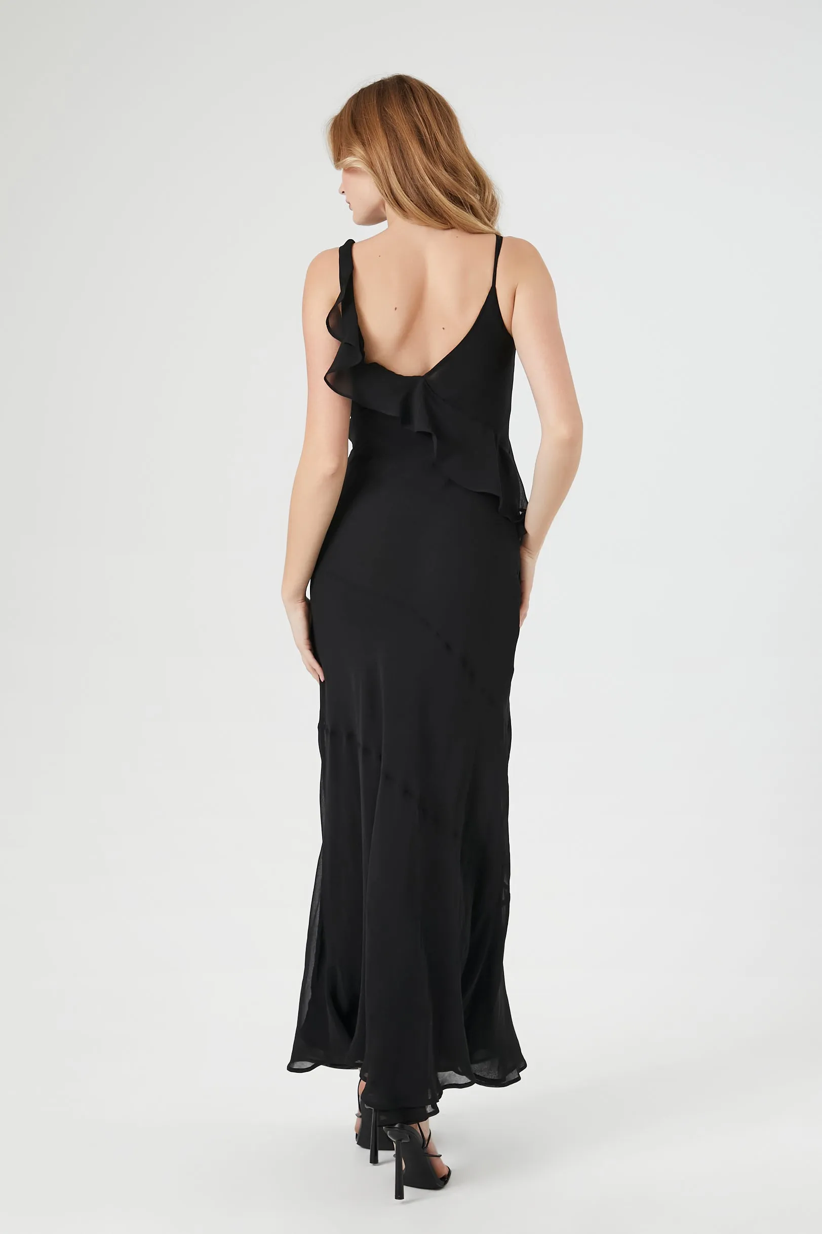 Robe maxi volantée en chiffon sold by Urban Planet product image thumbnail 3