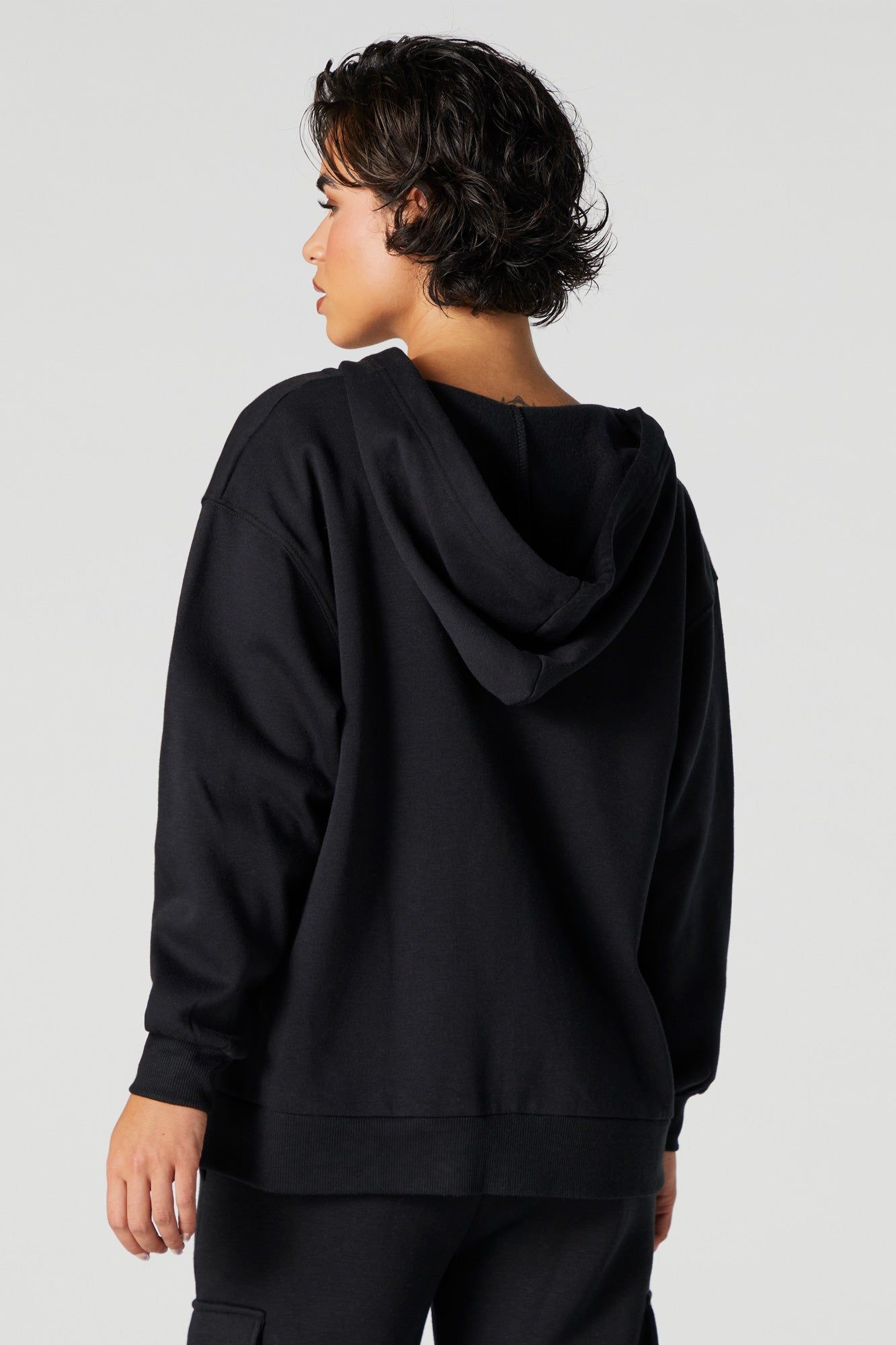 Oversized Zip Up Hoodie sold by Urban Planet product image thumbnail 5