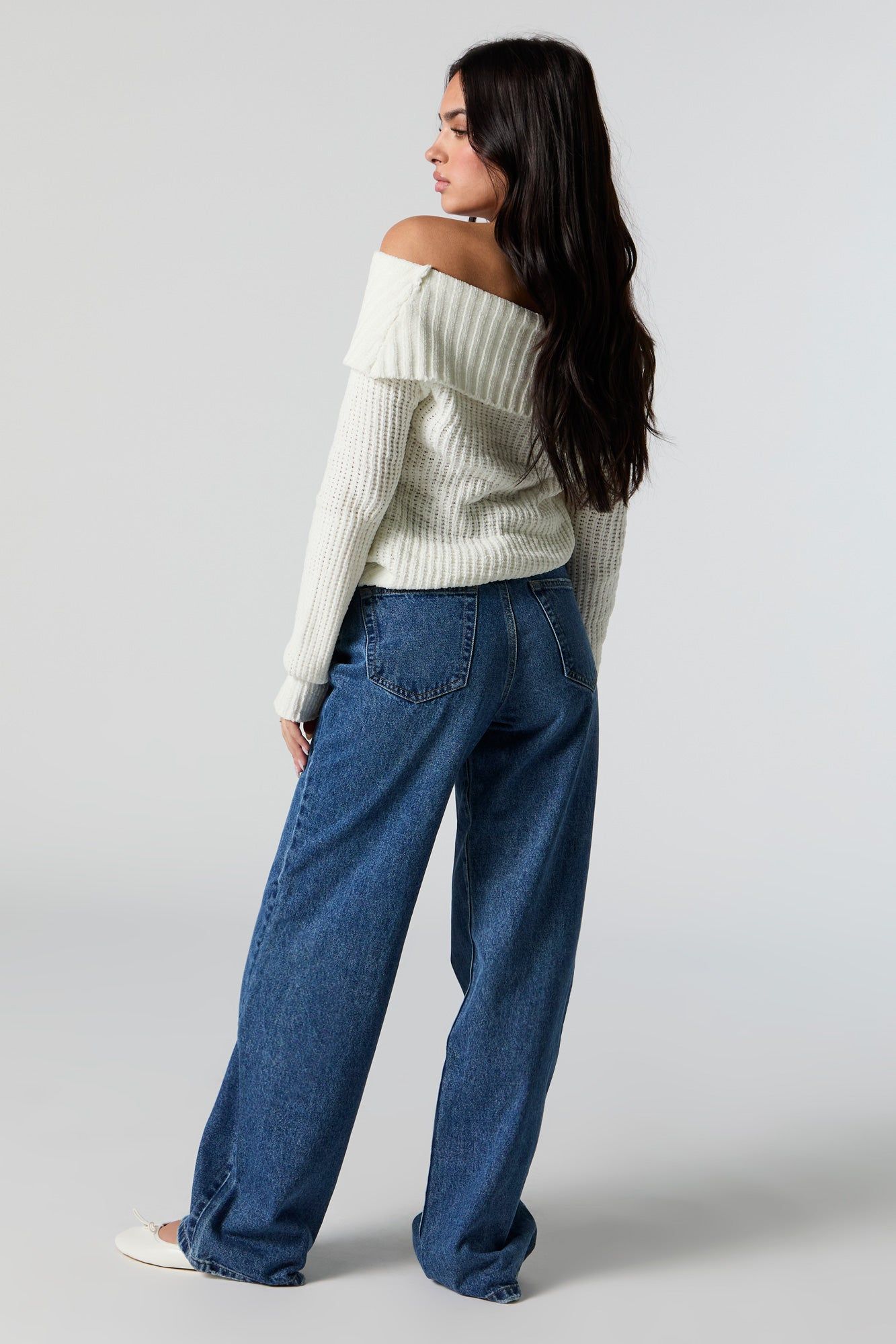 Osaka High-Rise Dark Wash Wide Leg Jean sold by Urban Planet product image thumbnail 3