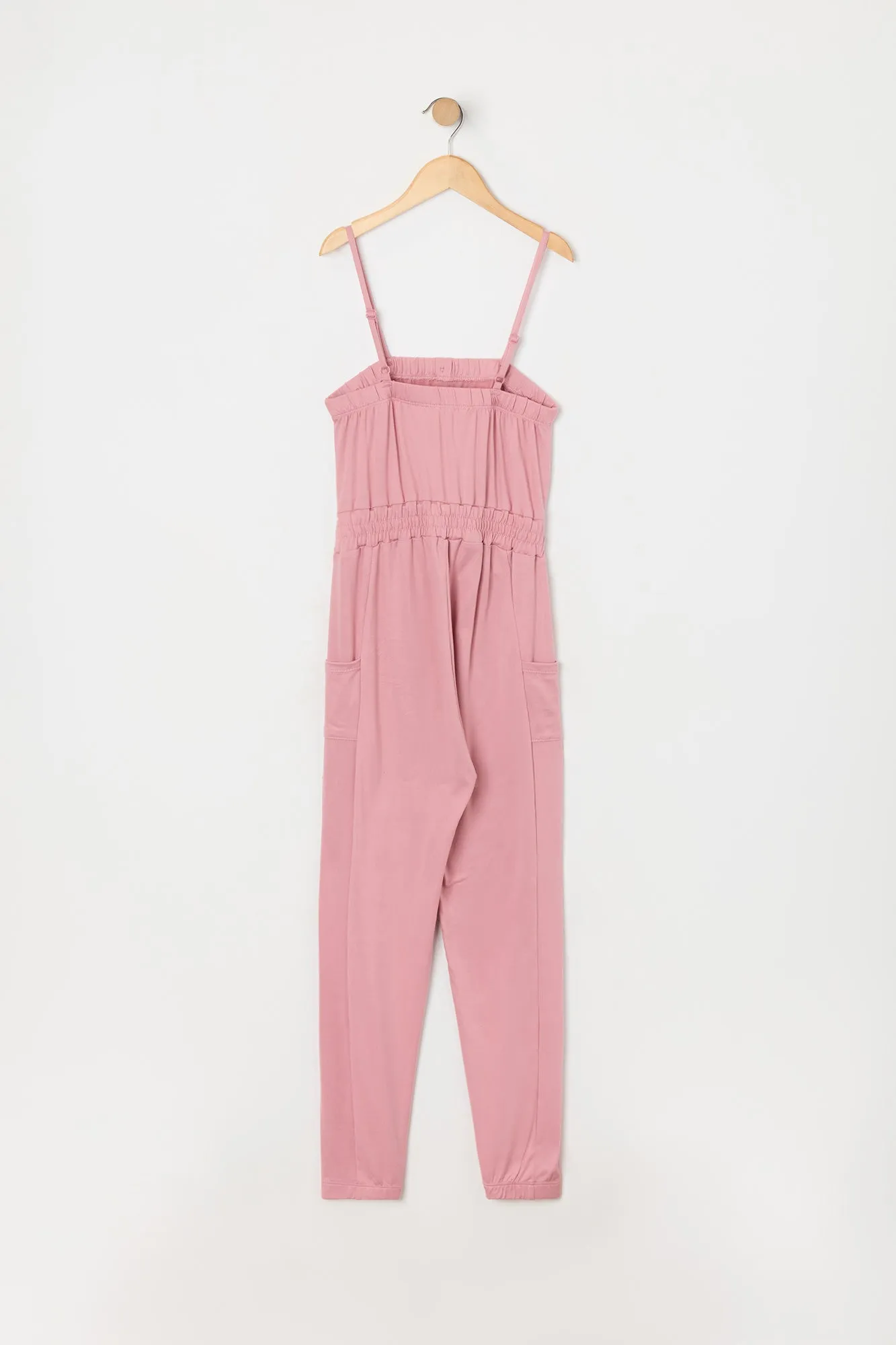 Girls Buttoned Tie Waist Jumpsuit sold by Urban Planet product image thumbnail 4