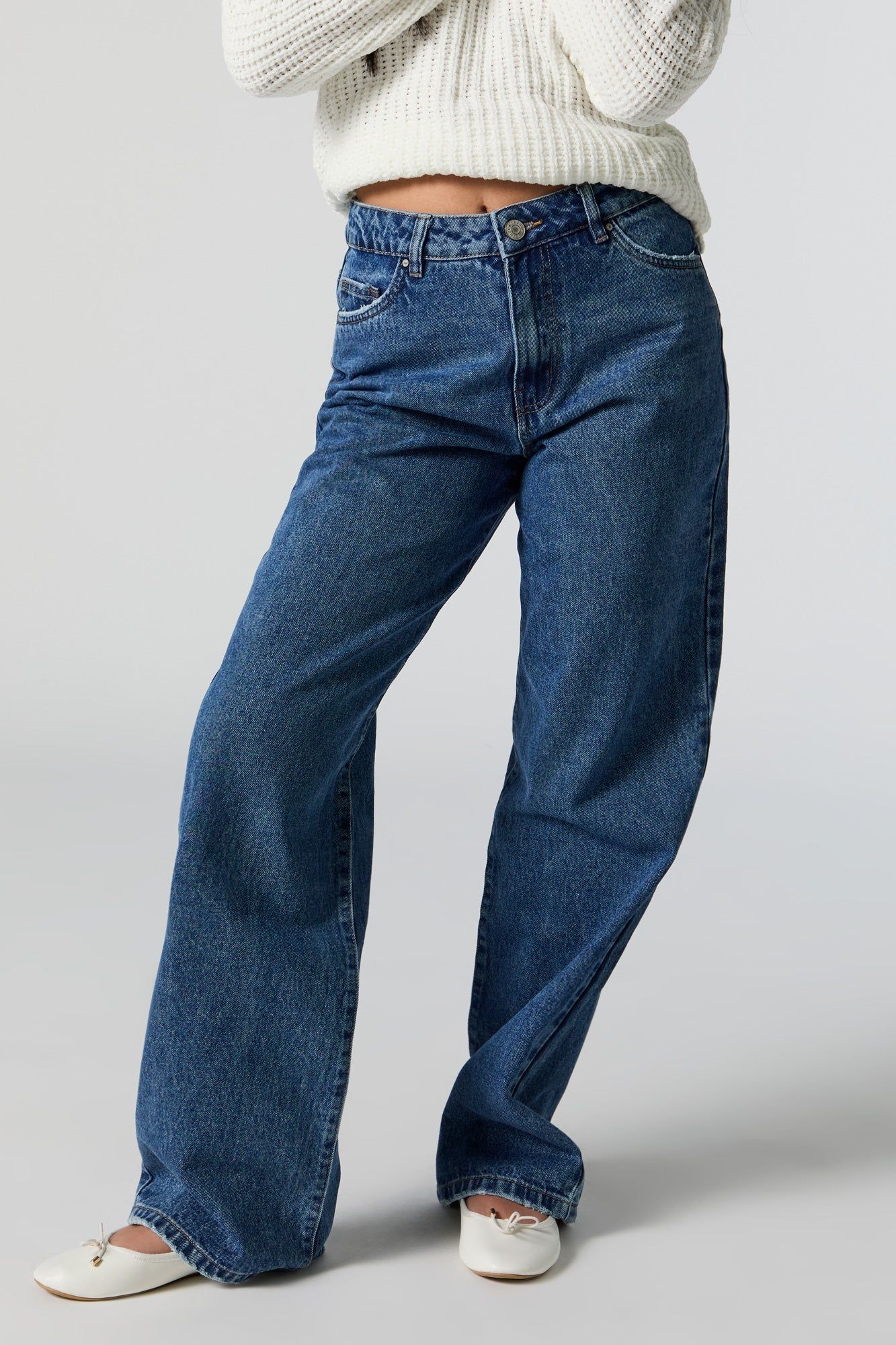 Osaka High-Rise Dark Wash Wide Leg Jean sold by Urban Planet product image thumbnail 2