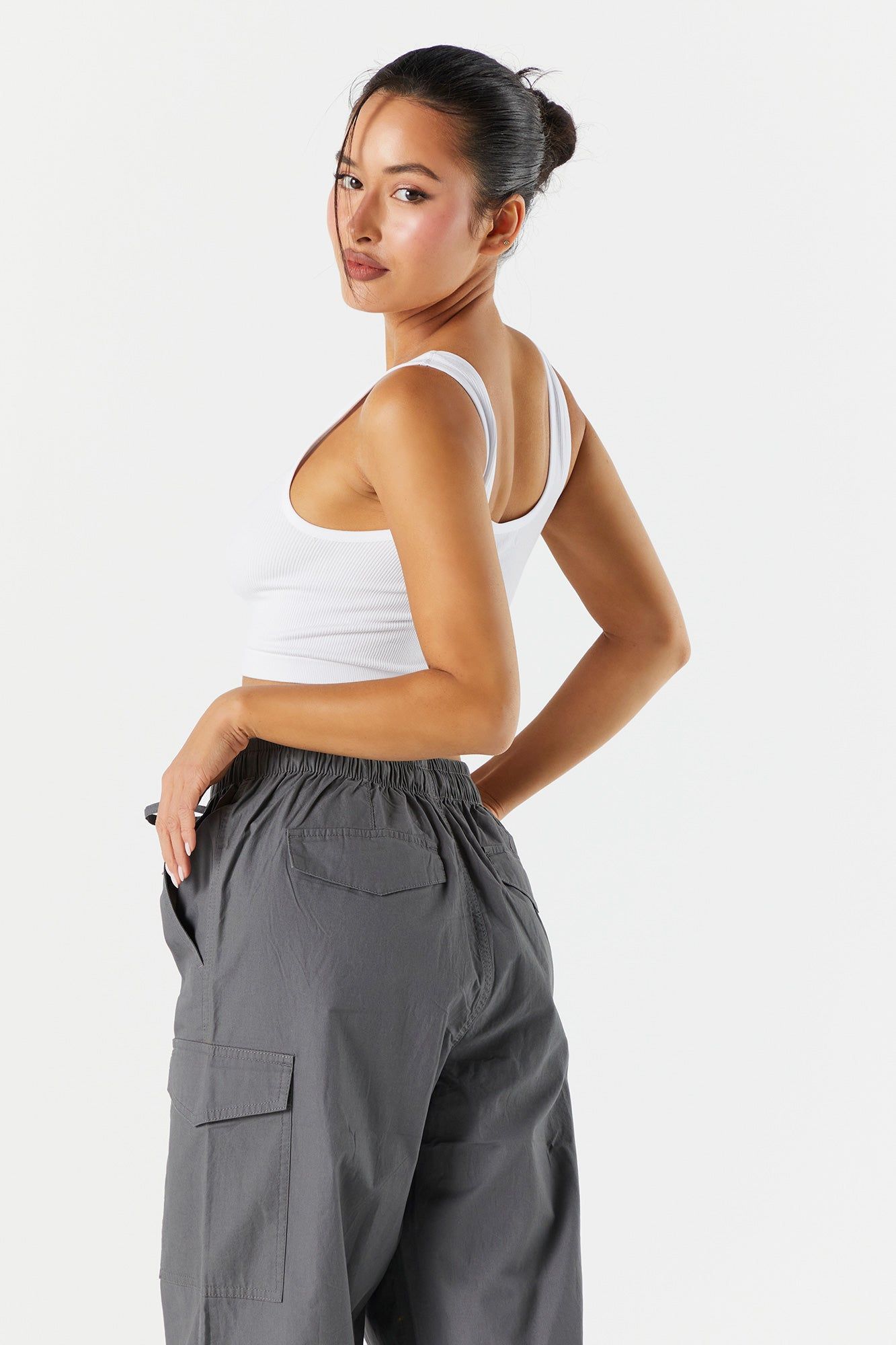 Seamless Square Neck Cropped Tank sold by Urban Planet product image thumbnail 8