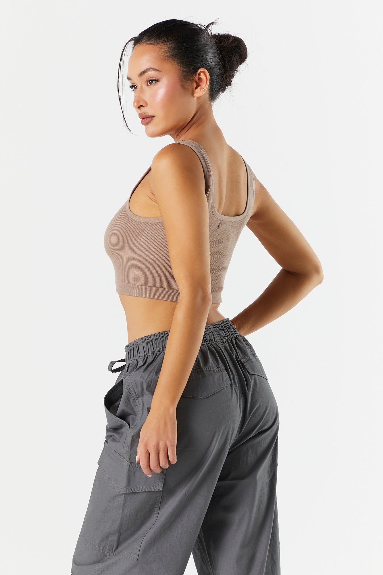 Seamless Square Neck Cropped Tank sold by Urban Planet product image thumbnail 11