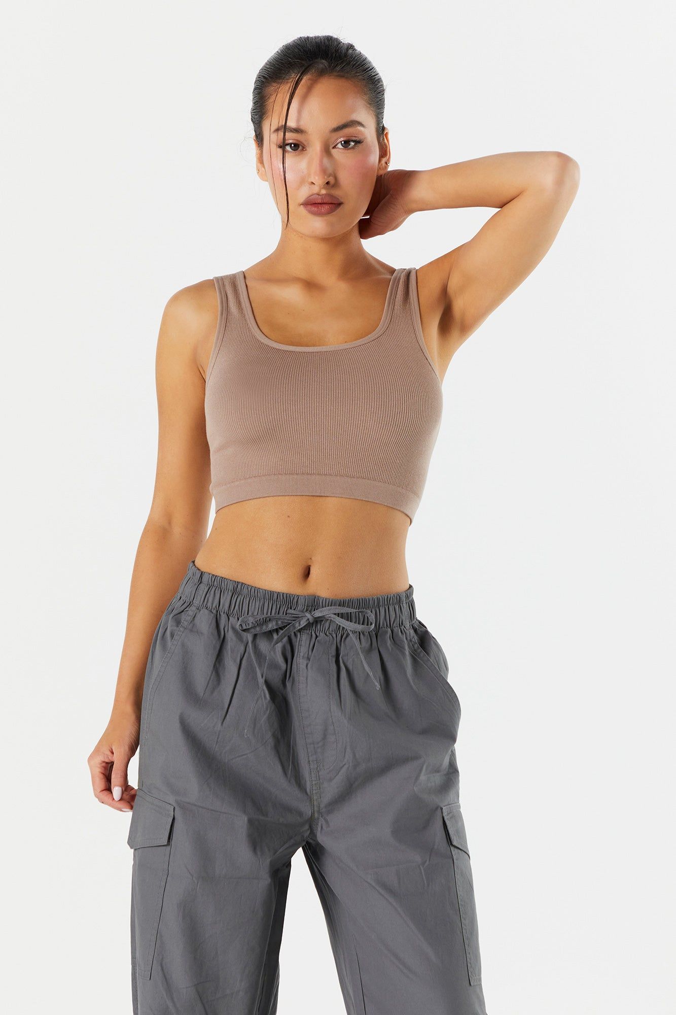 Seamless Square Neck Cropped Tank sold by Urban Planet product image thumbnail 10