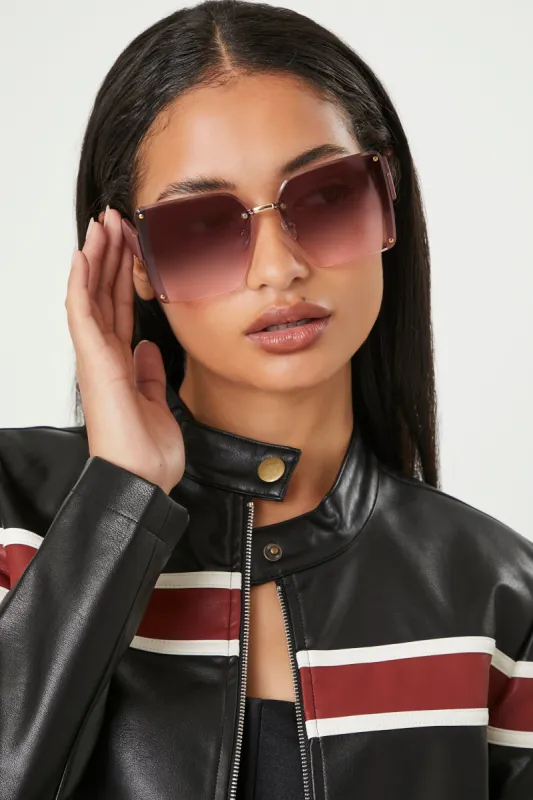 Oversized Square Gradient Sunglasses sold by Urban Planet