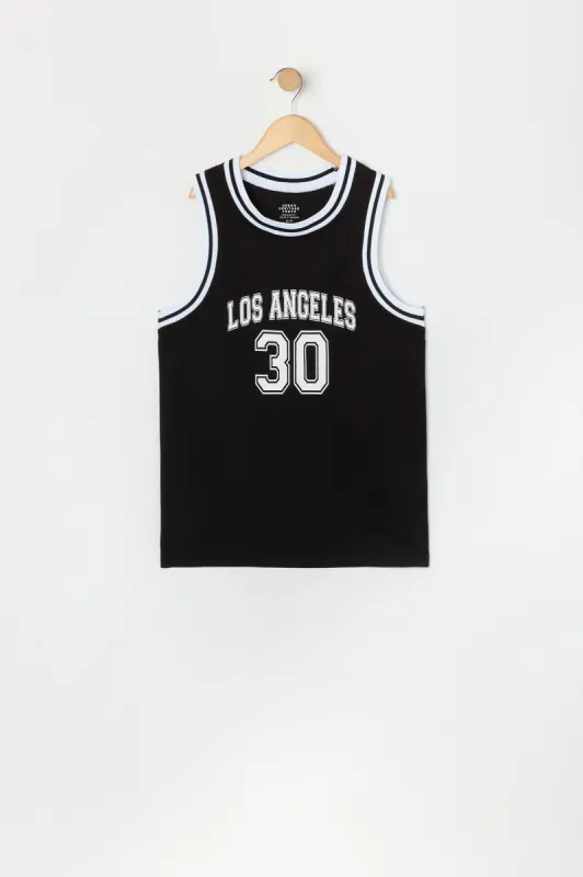 Jersey de basketball en filet à imprimé Los Angeles pour garçon sold by Urban Planet