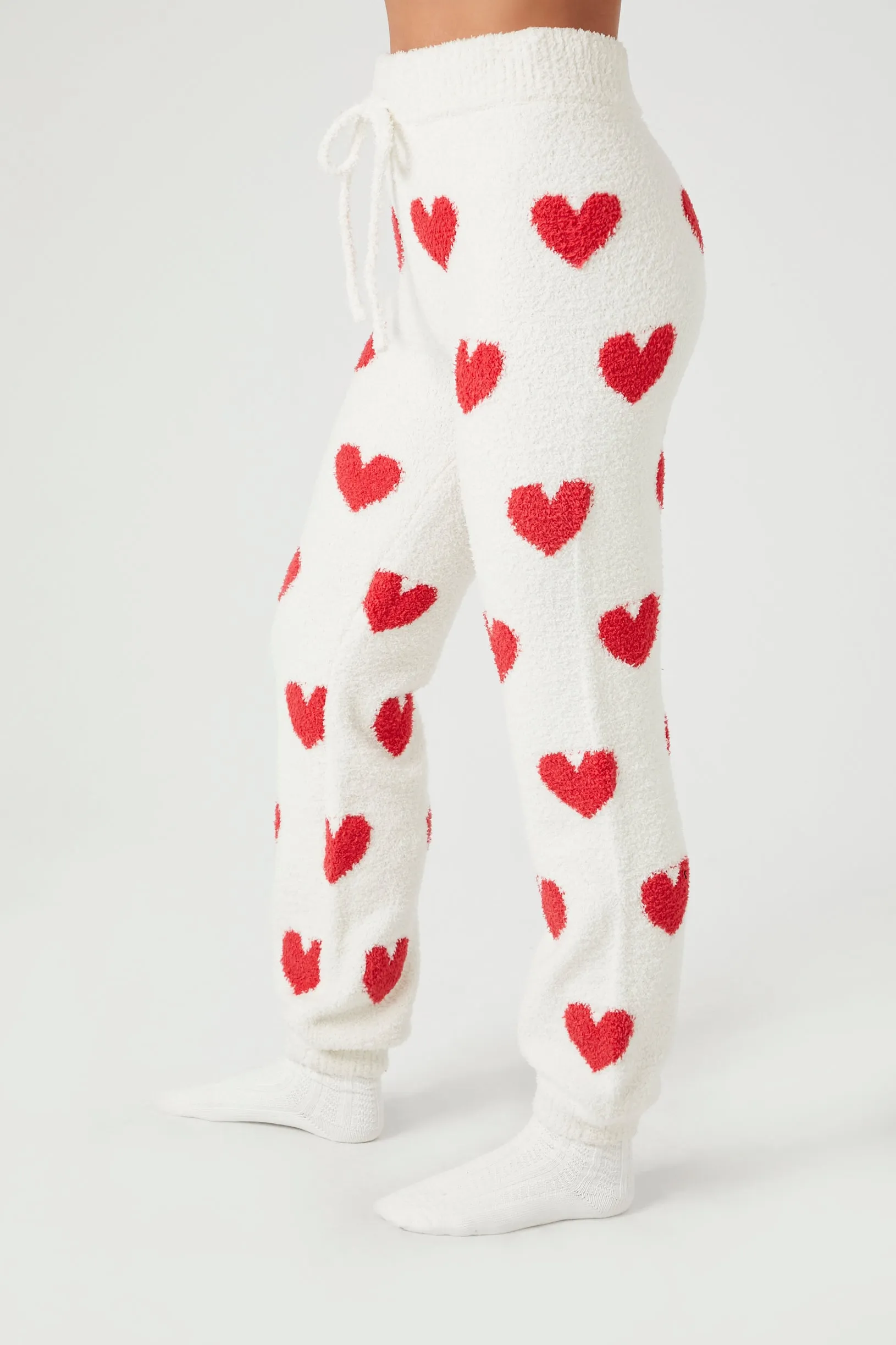 Pantalon de pyjama en peluche à imprimé Coeur sold by Urban Planet product image thumbnail 2