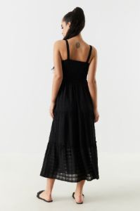 Textured Smocked Tiered Maxi Dress sold by Urban Planet