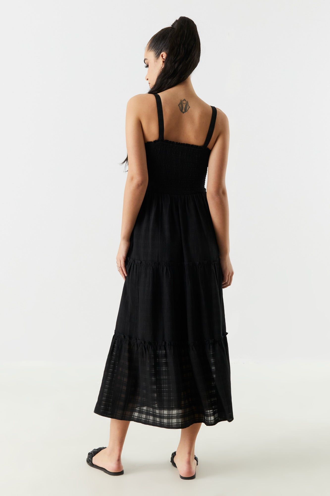 Textured Smocked Tiered Maxi Dress sold by Urban Planet product image thumbnail 5