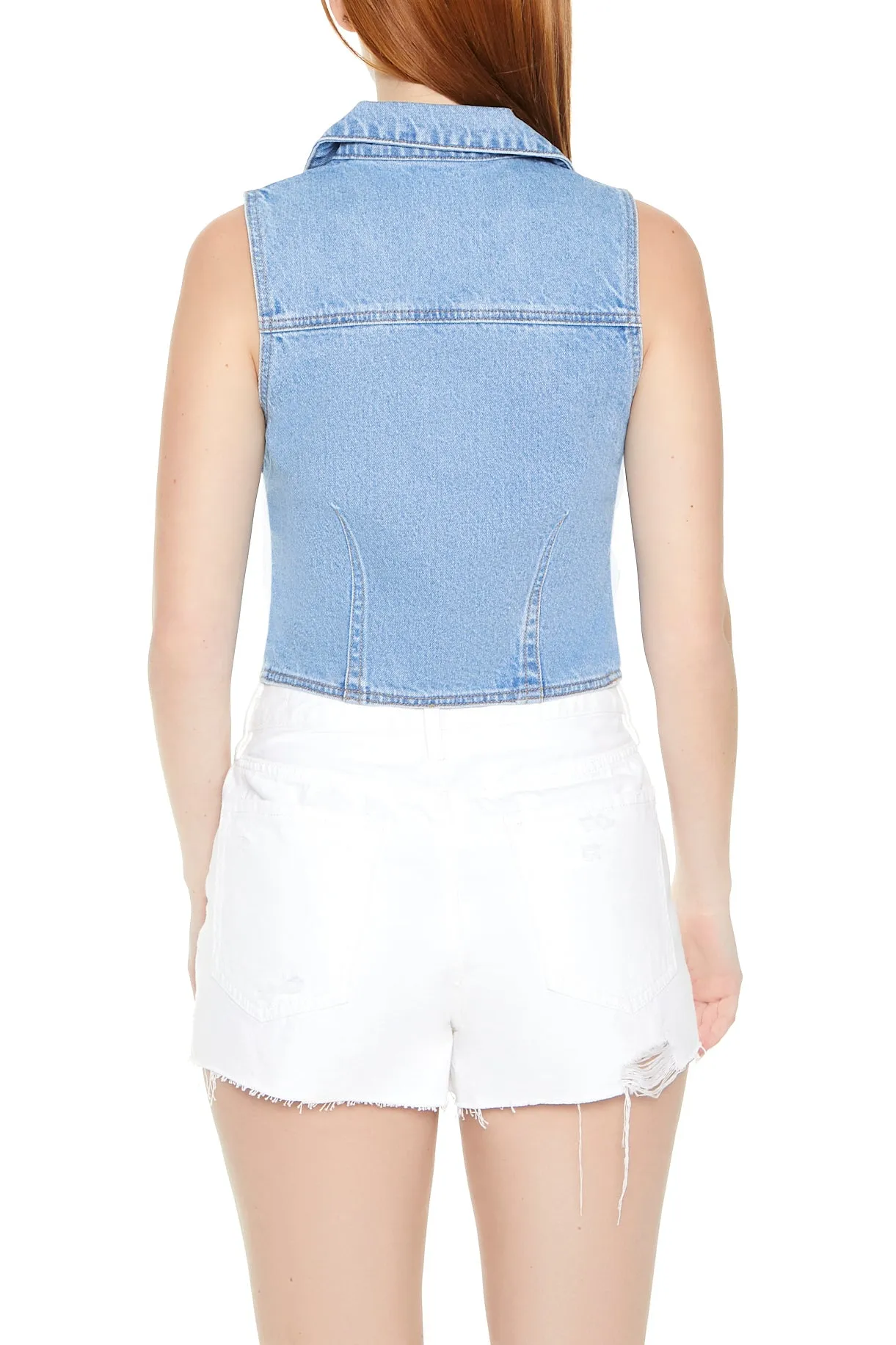 Veste en denim avec fermeture à glissière sold by Urban Planet product image thumbnail 2