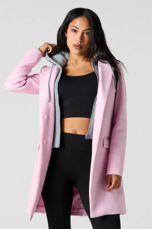 Buttoned Zip-Up Combo Jacket sold by Urban Planet