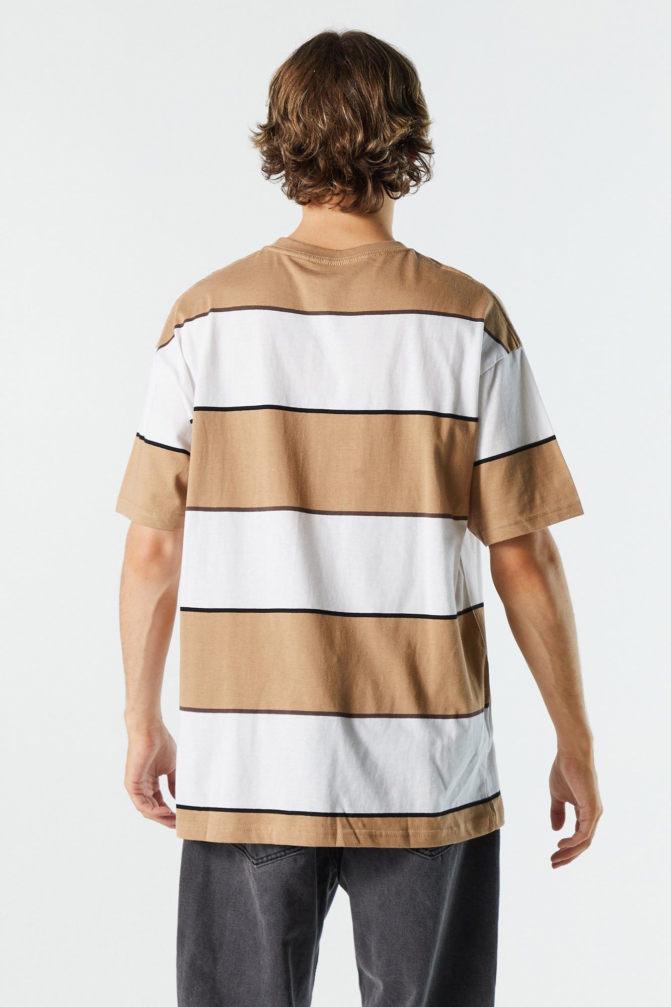 T-shirt ras du cou à rayures larges sold by Urban Planet product image thumbnail 2