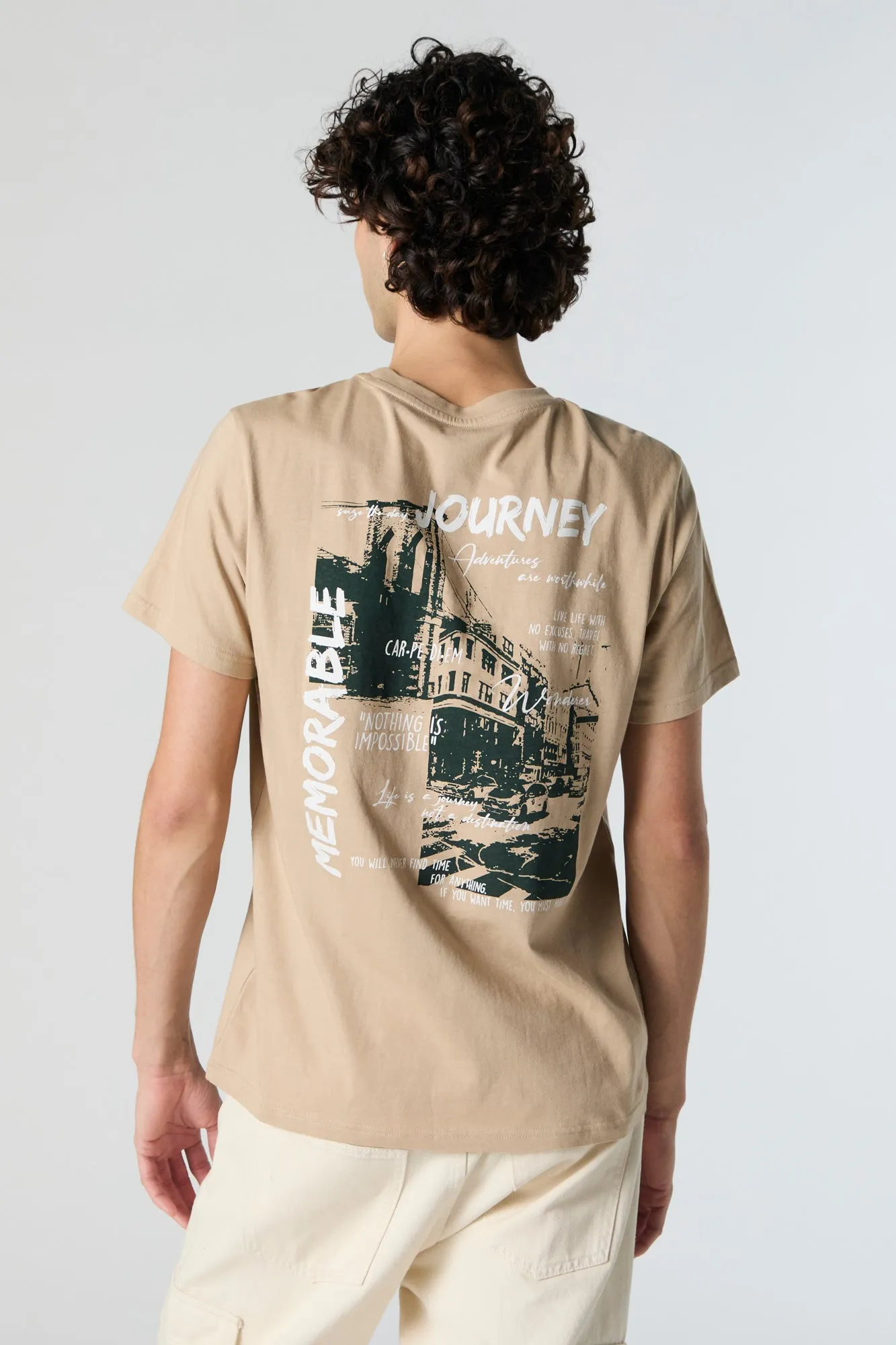 Memorable Journeys Graphic T-Shirt sold by Urban Planet product image thumbnail 4