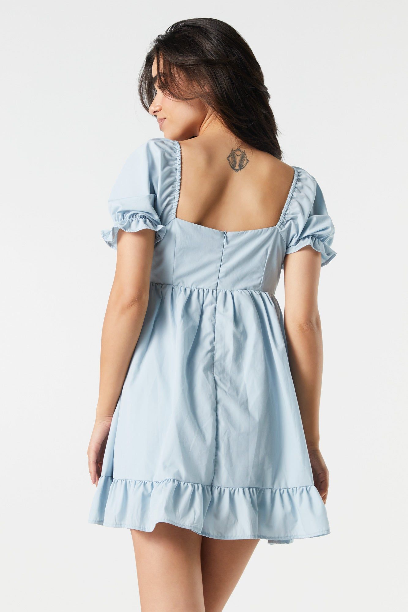 Puff Sleeve Babydoll Mini Dress sold by Urban Planet product image thumbnail 2