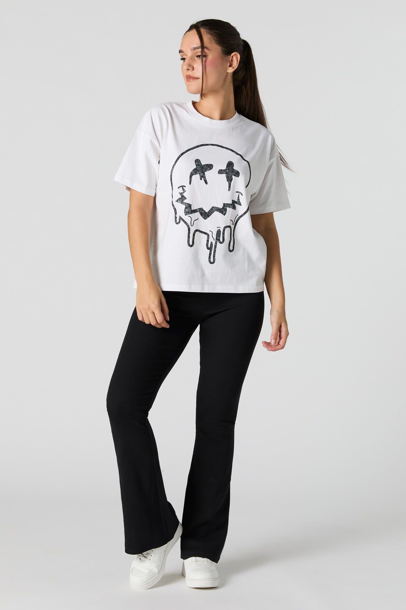 Dripping Smiley Graphic T-Shirt sold by Urban Planet product image thumbnail 3