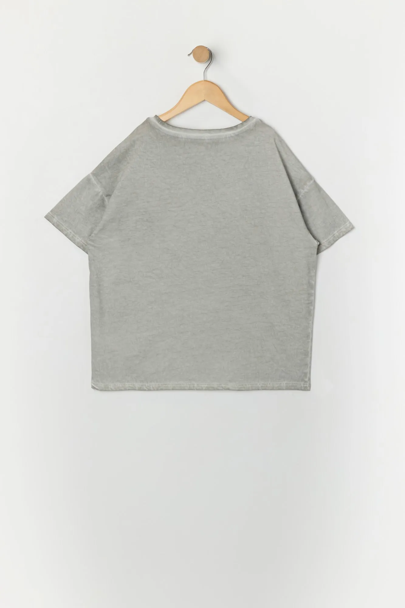 T-shirt surdimensionné délavé à imprimé Rock n Roll pour fille sold by Urban Planet product image thumbnail 2