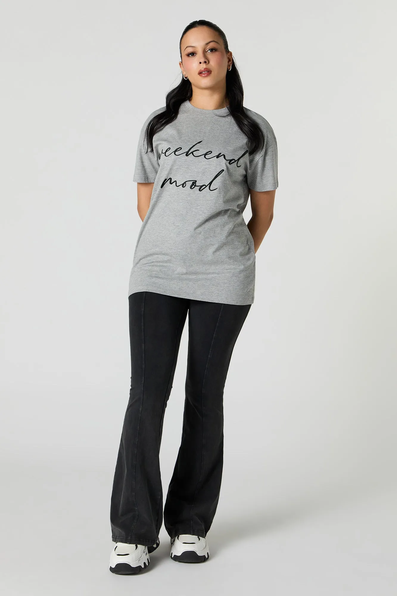 T-shirt tunique avec motif brodé Weekend Mood sold by Urban Planet product image thumbnail 3