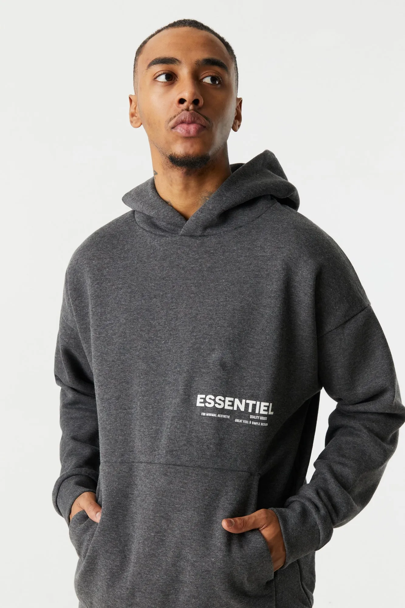 Essential Graphic Resort Fleece Hoodie sold by Urban Planet product image thumbnail 4